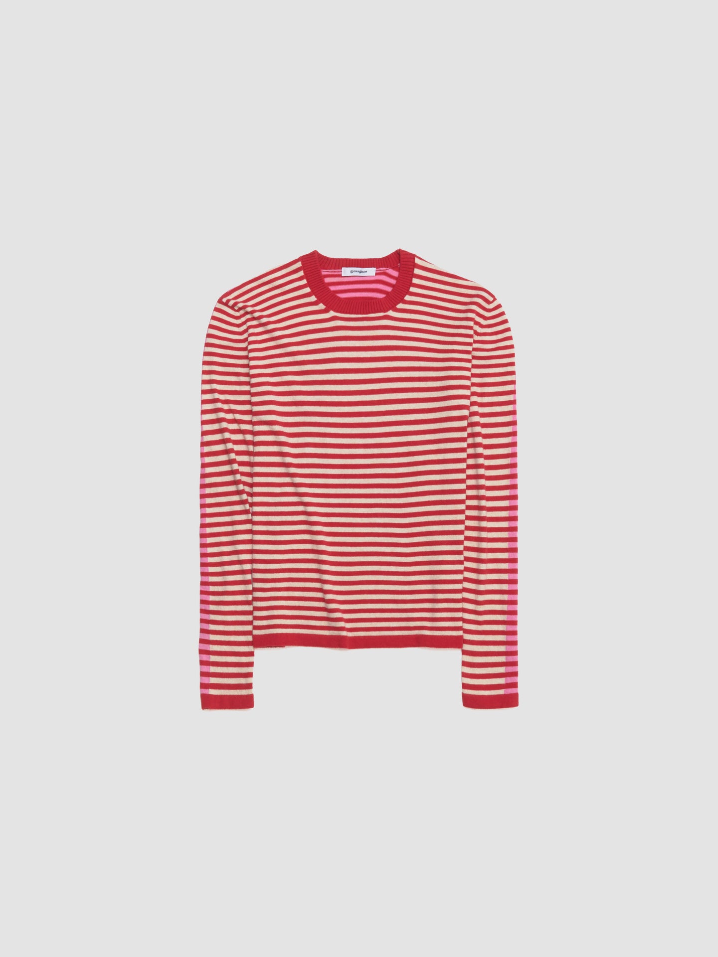 Diego Stripes Jumper in Pink & Red
