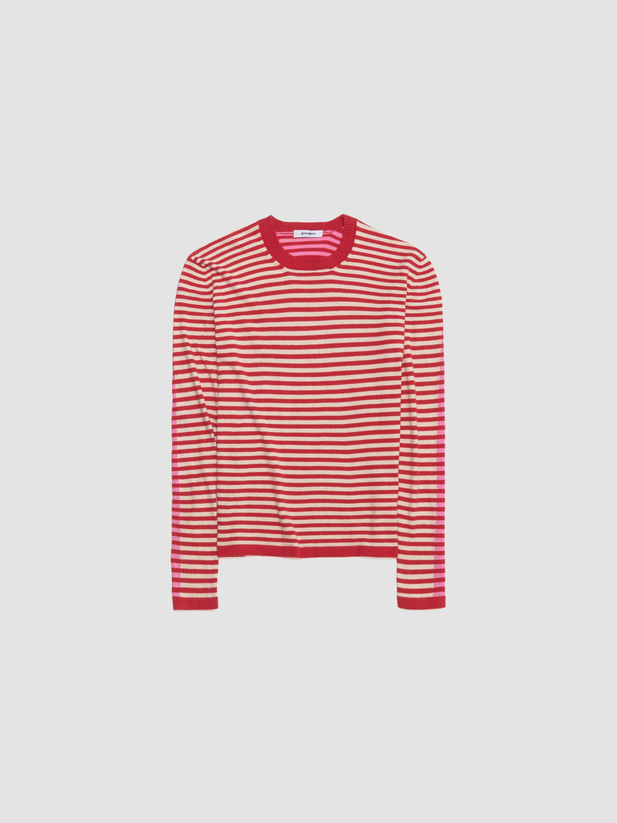 Diego Stripes Jumper in Pink & Red