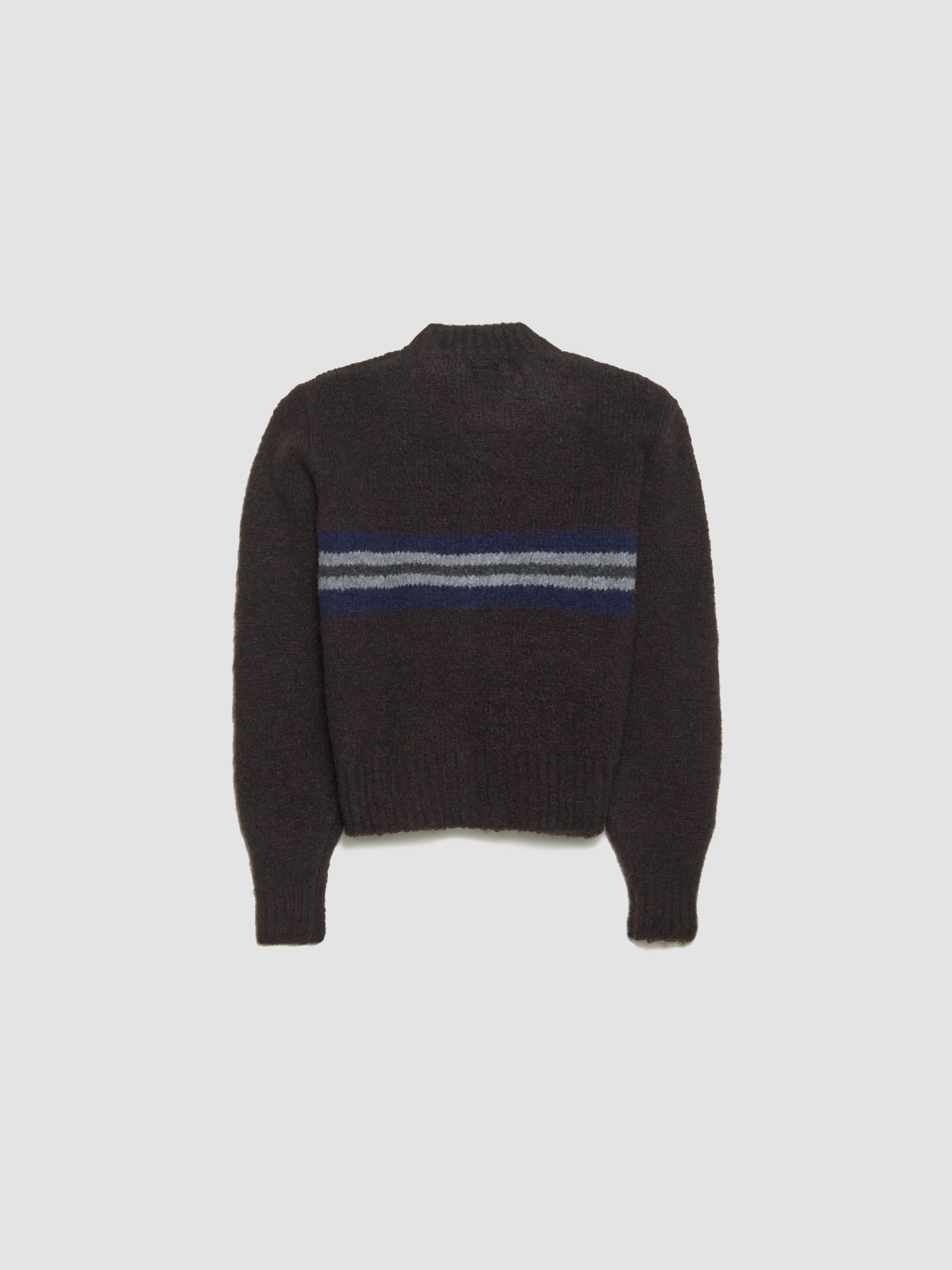 Men's Penalti Zipped Cardigan in Brown