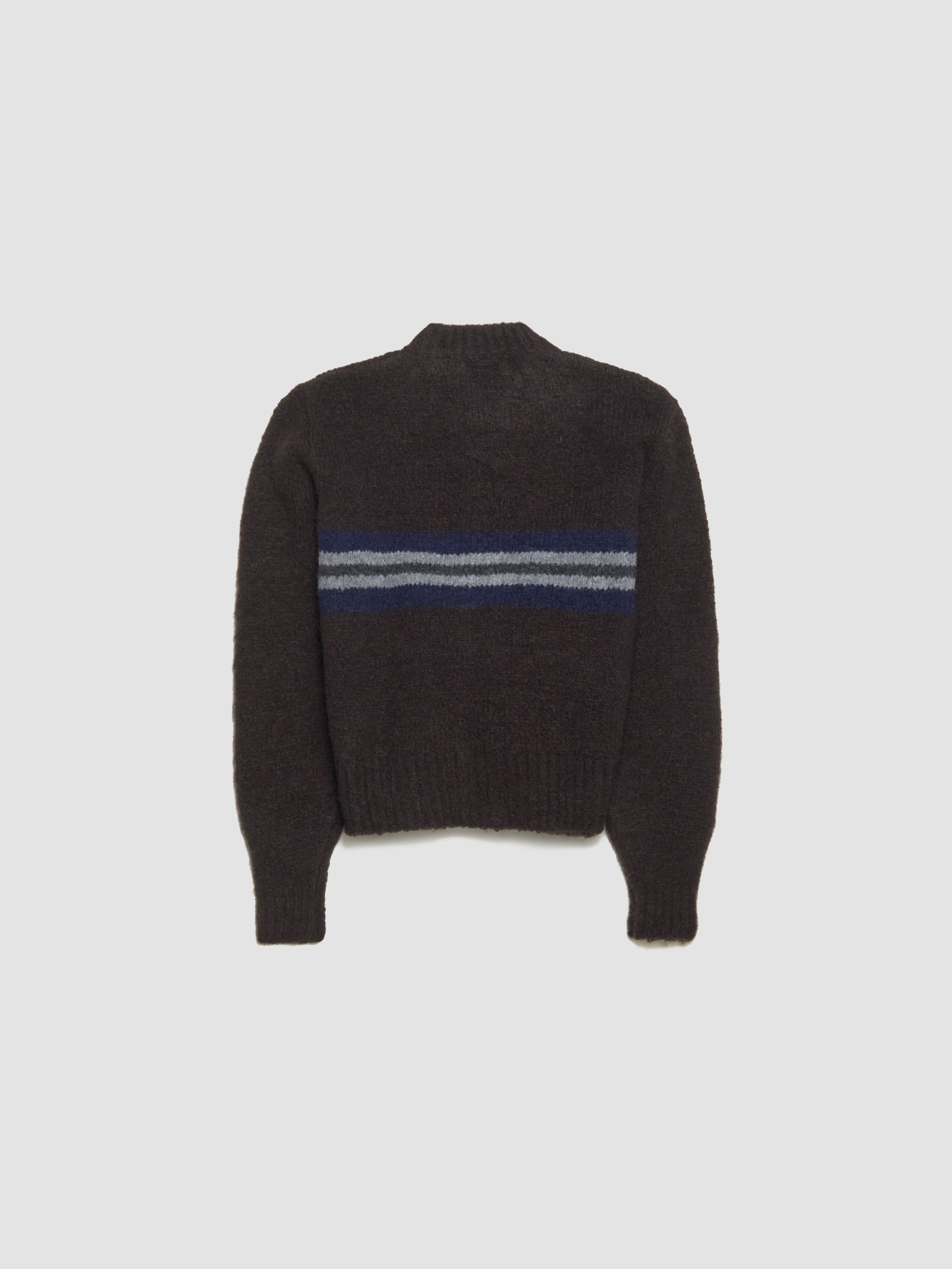 Men's Penalti Zipped Cardigan in Brown