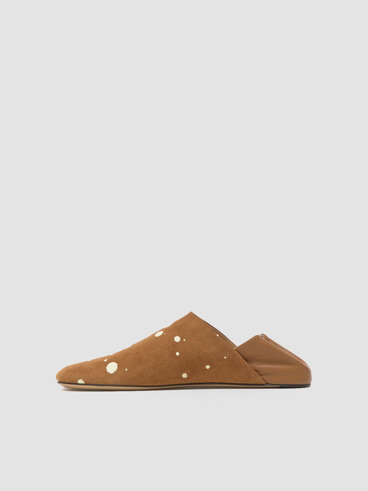 Men's Babouche in Tan & Cream
