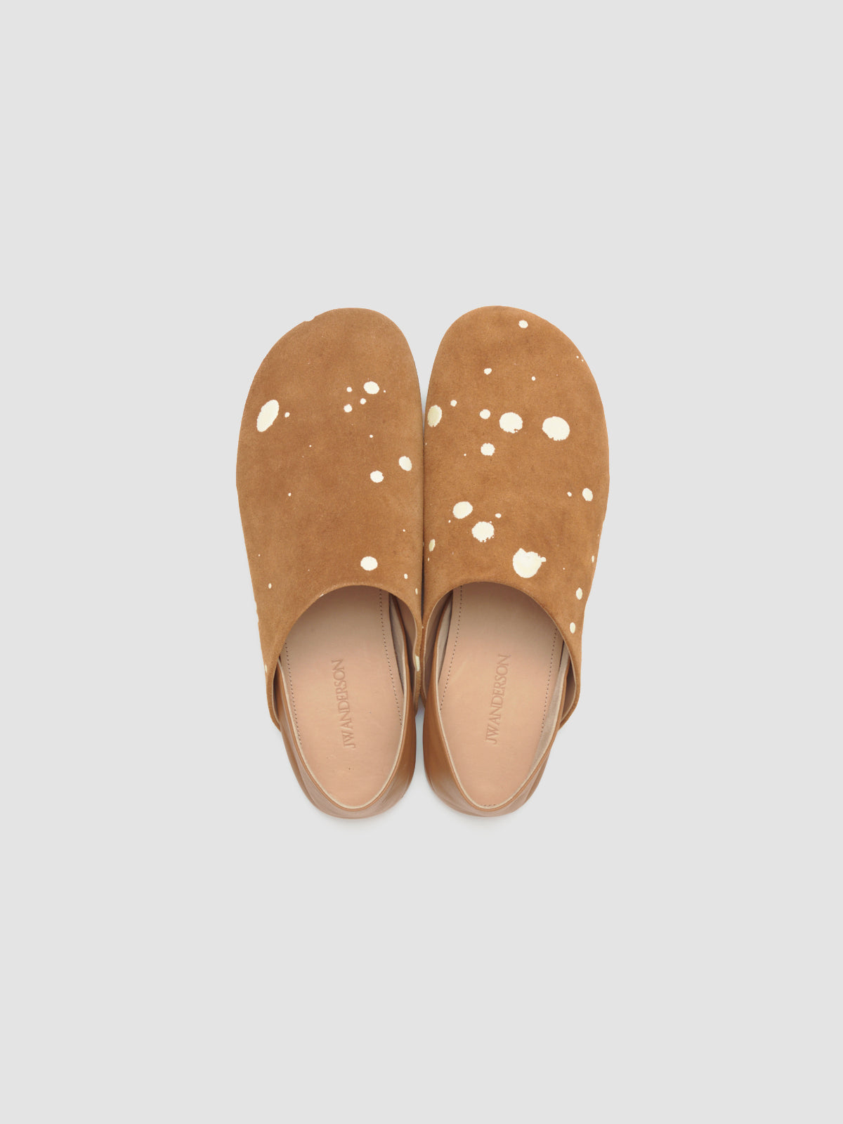 Men's Babouche in Tan & Cream