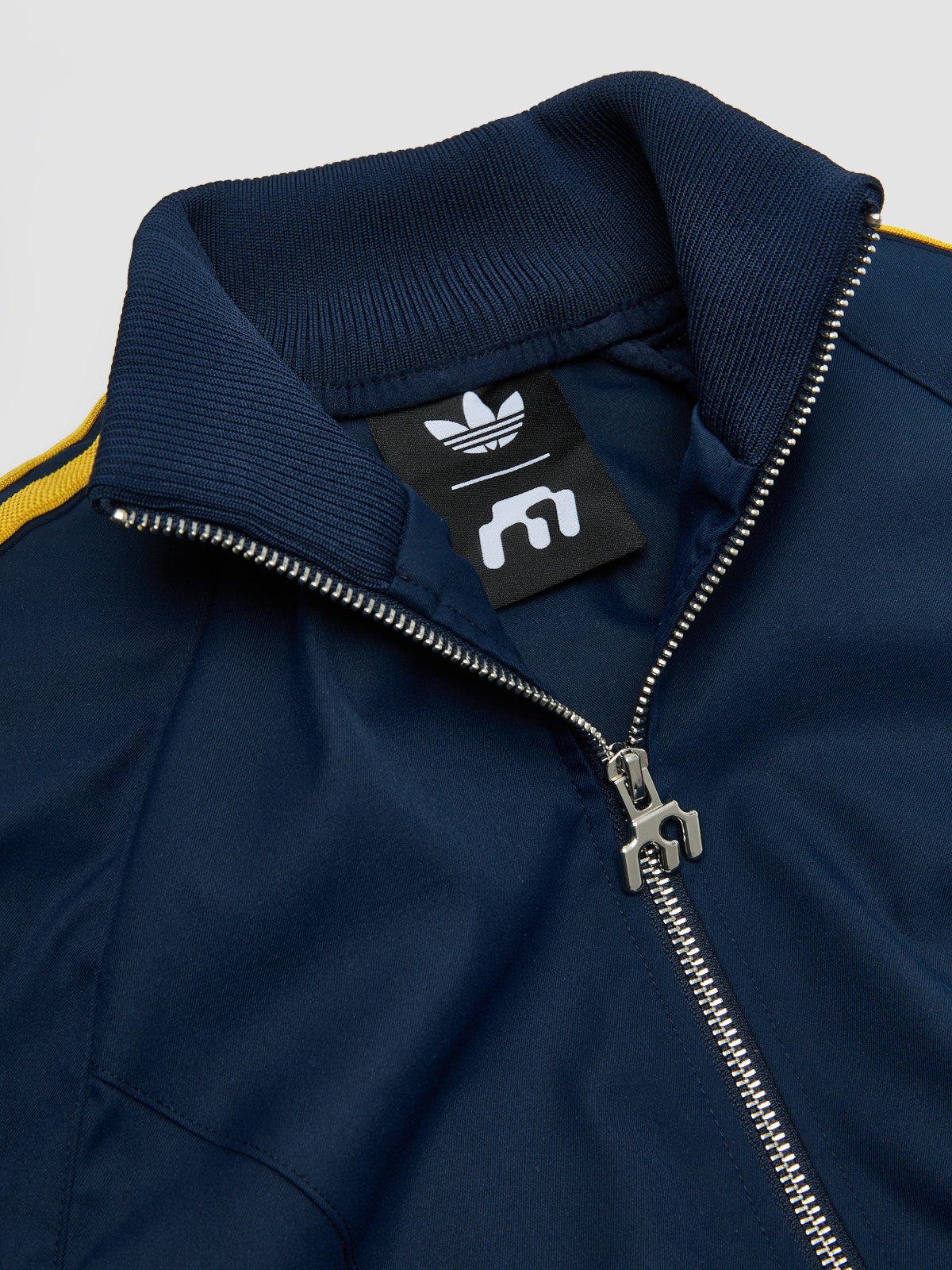 x Miaou Corset Track Top in Collegiate Navy & Hazy Yellow