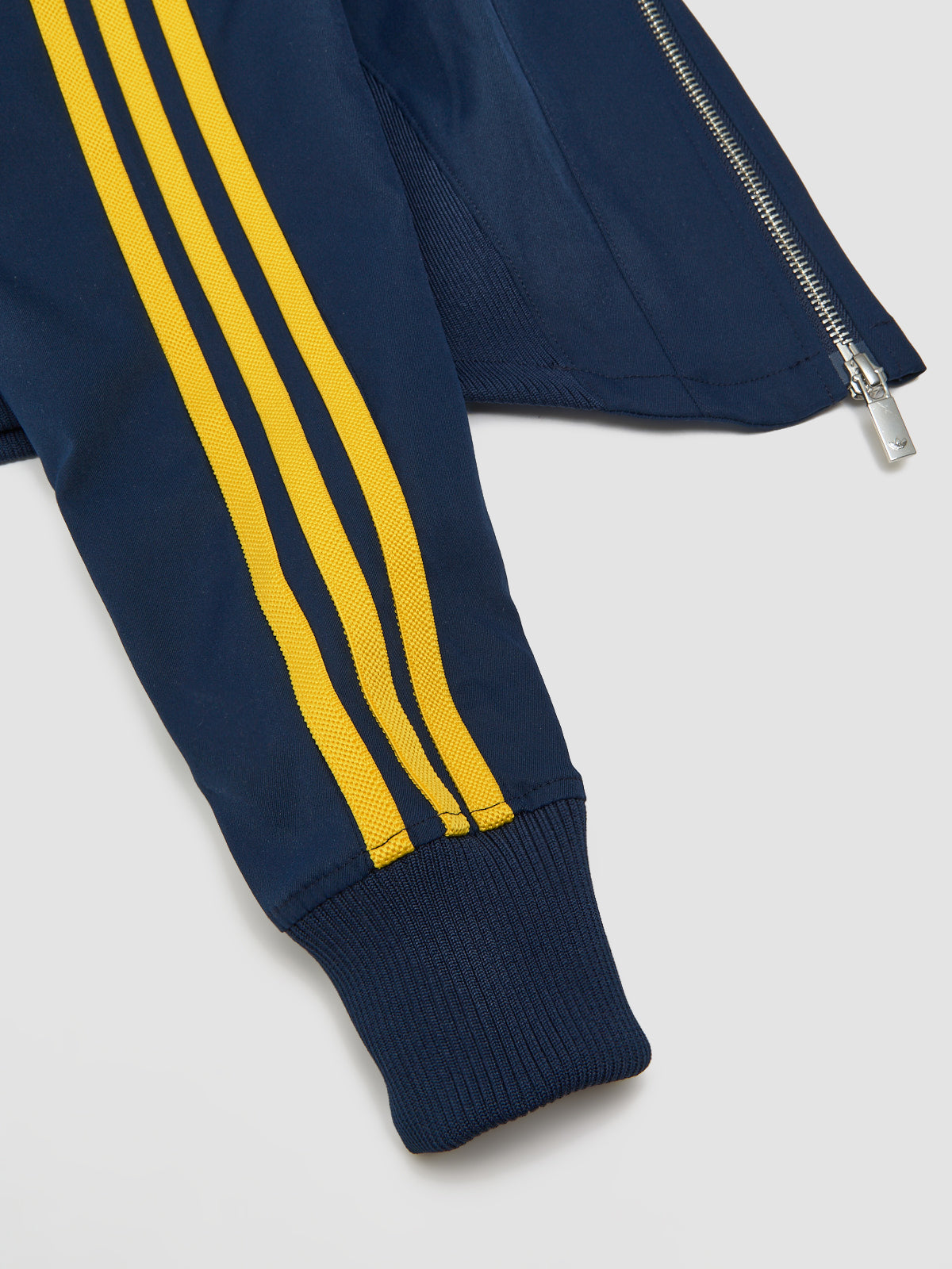 x Miaou Corset Track Top in Collegiate Navy & Hazy Yellow