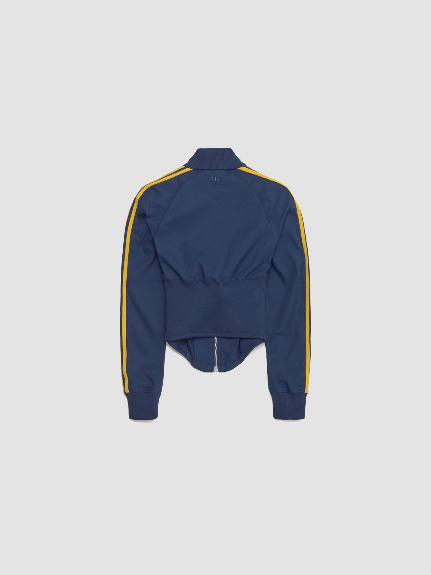 x Miaou Corset Track Top in Collegiate Navy & Hazy Yellow