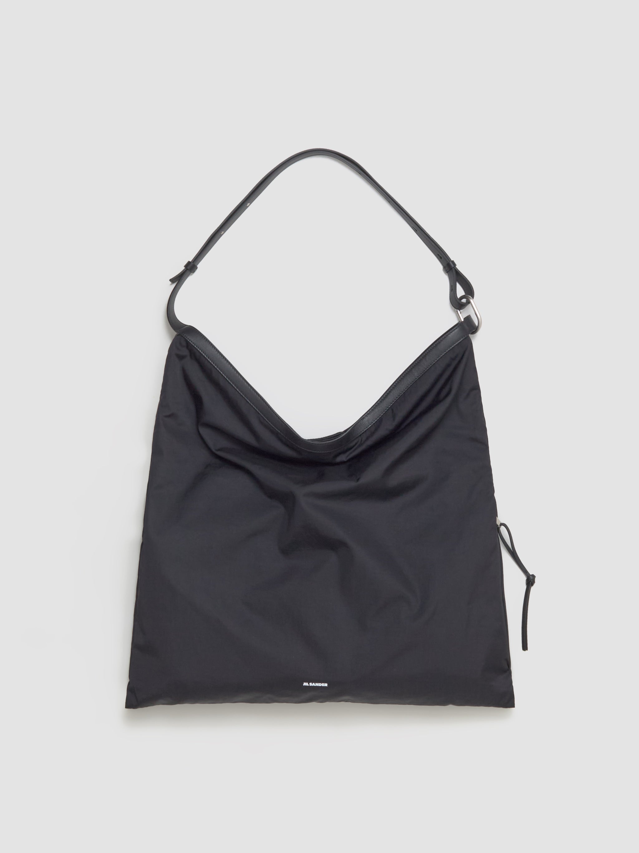 Soft Rolled Hobo in Black