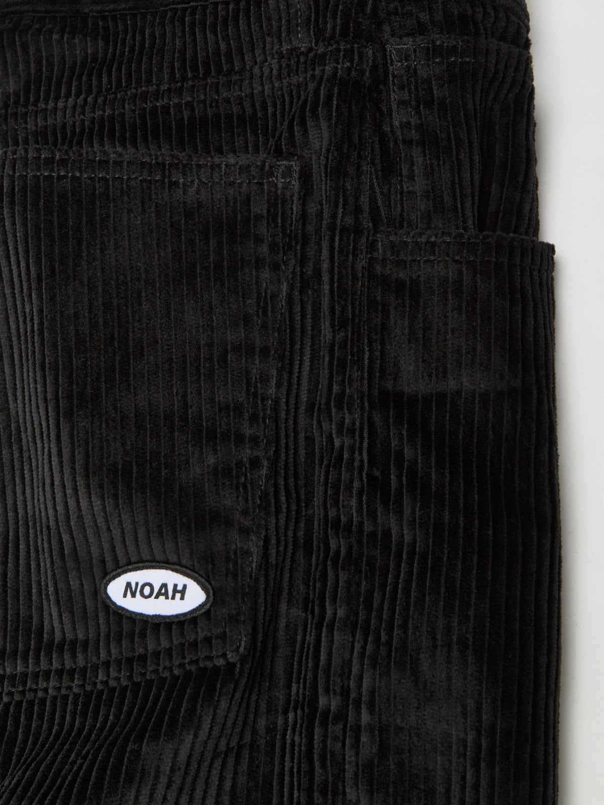 Wide-Wale Corduroy Jeans in Black