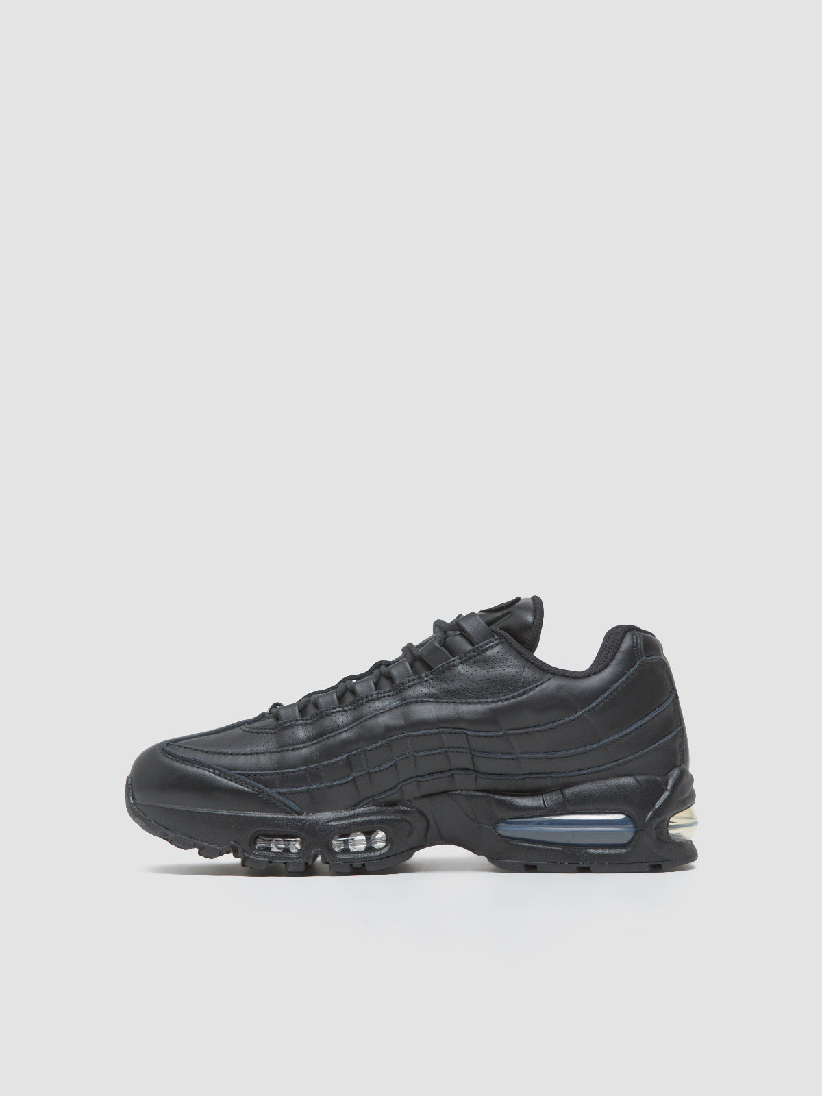 Air Max 95 Big Bubble Leather Sneaker in Black