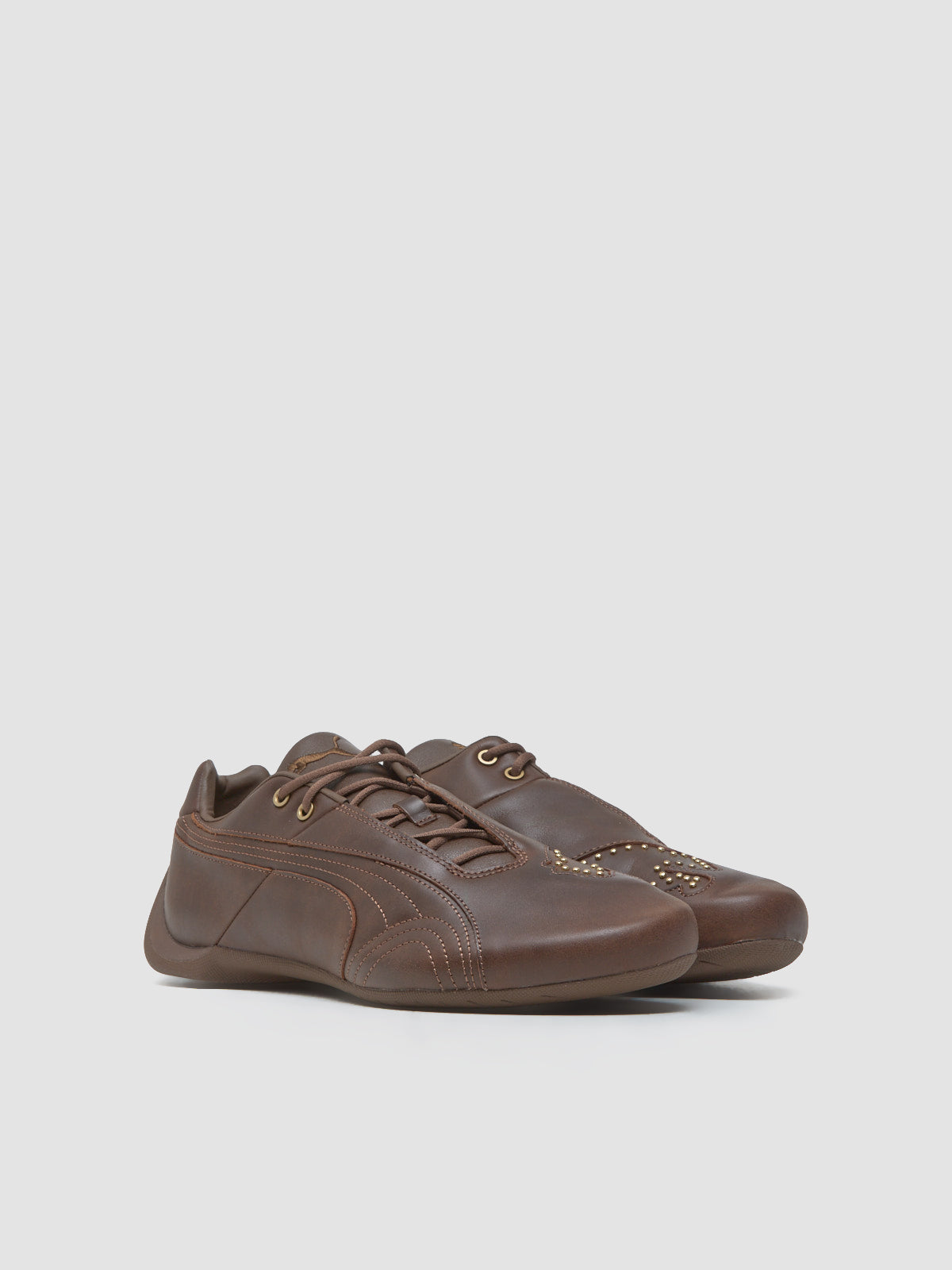PUMA Future Cat Studs Espresso Brown/Gold 10 PUMA Future Cat Studs Espresso Brown/Gold 10