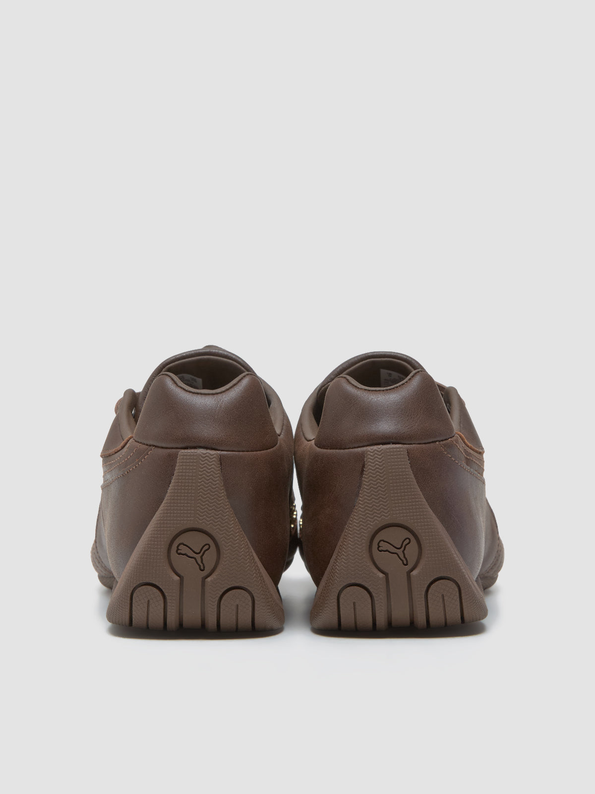 Future Cat Studs Sneaker in Espresso Brown & Gold