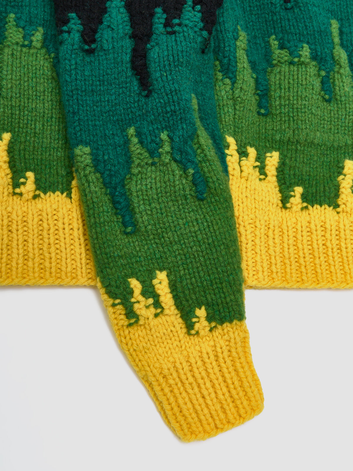 Hand-Knitted Shetland Wool Jacquard Pullover