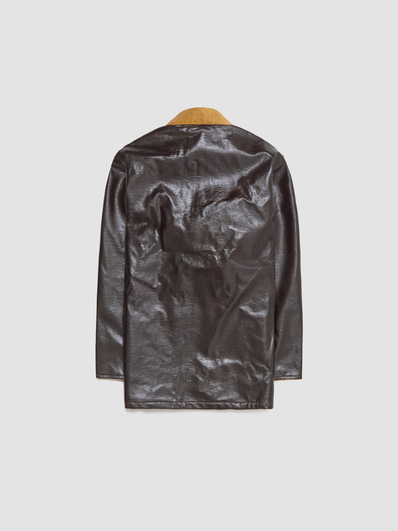 Vinyl Leisure Jacket in Brown