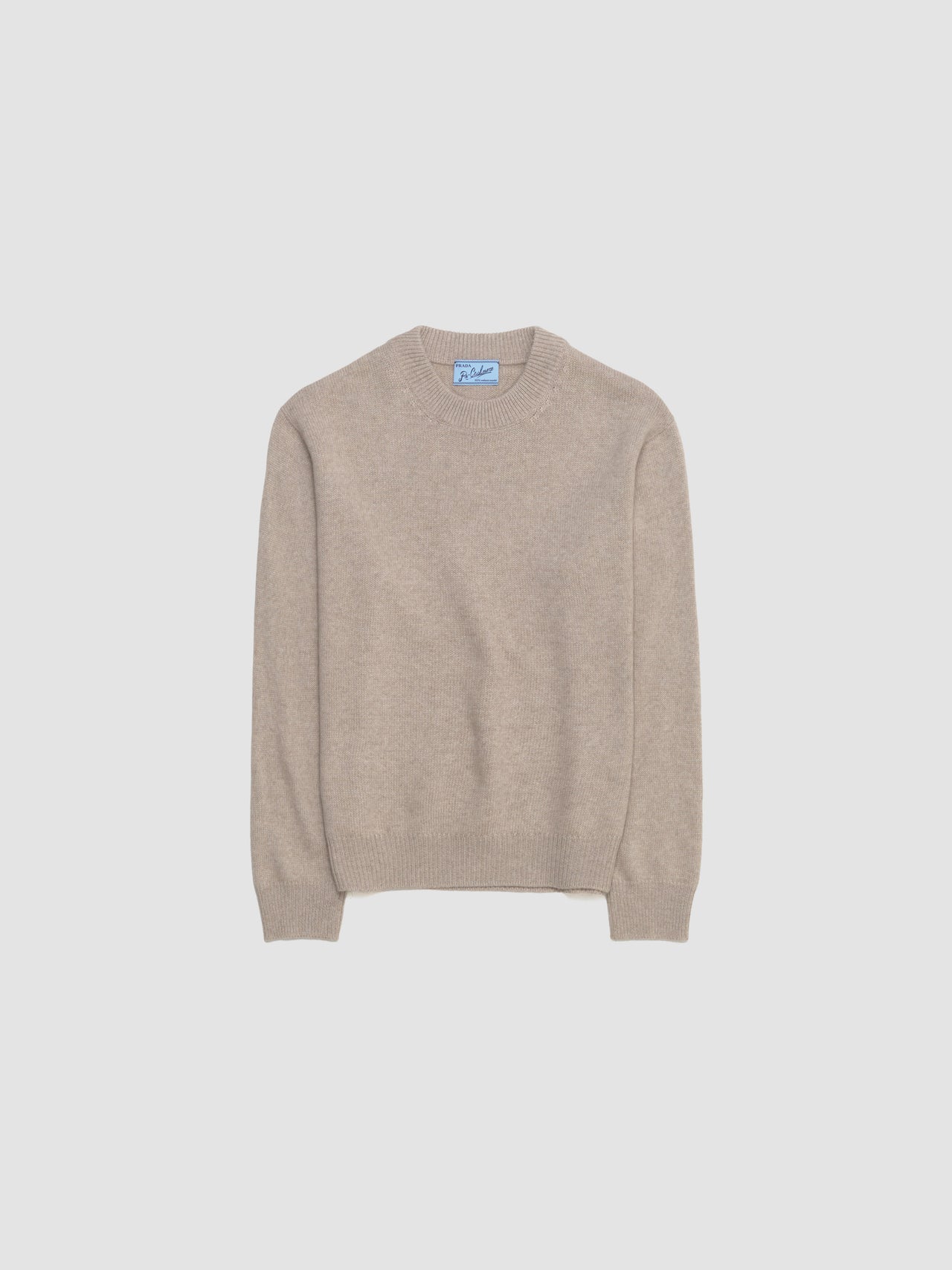 Re-Cashmere Round Neck Sweater in Beige