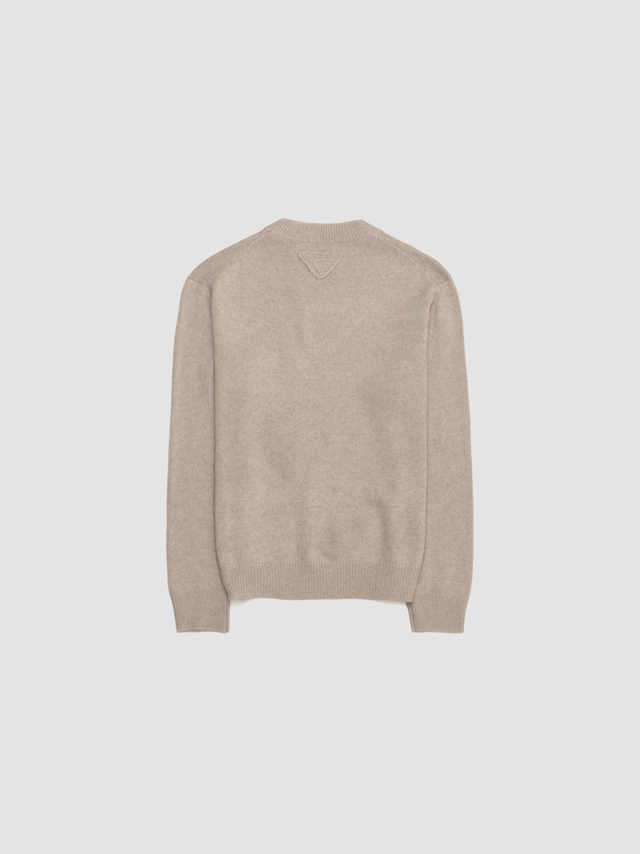 Re-Cashmere Round Neck Sweater in Beige