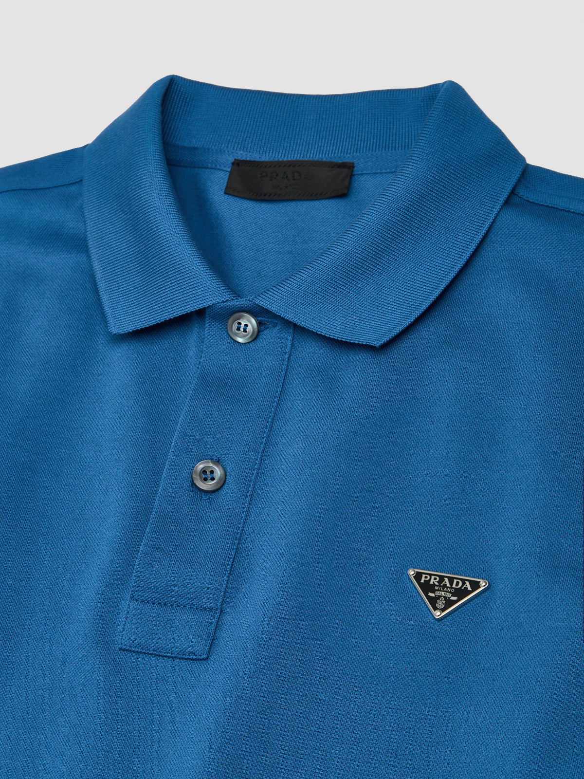 Piqué Polo Shirt in Baby Blue
