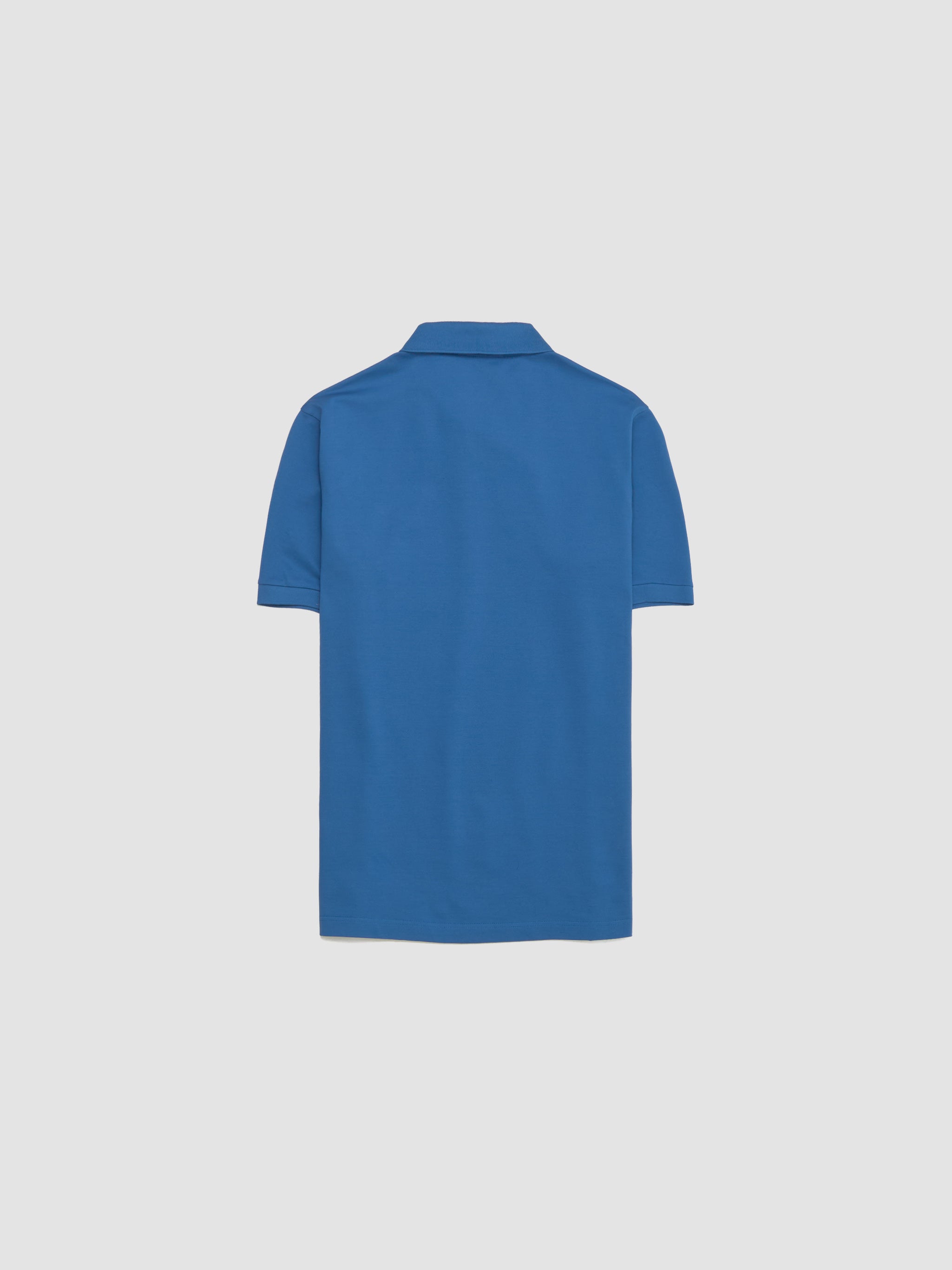 Piqué Polo Shirt in Baby Blue