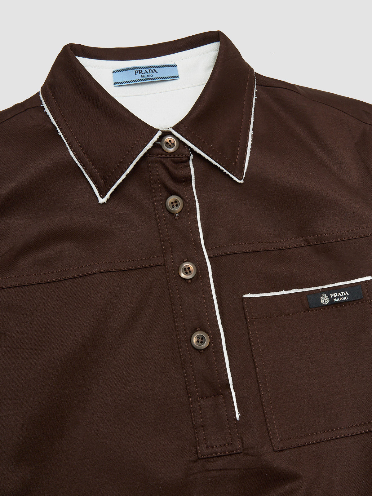 Lisle Cotton Polo Shirt in Ebony