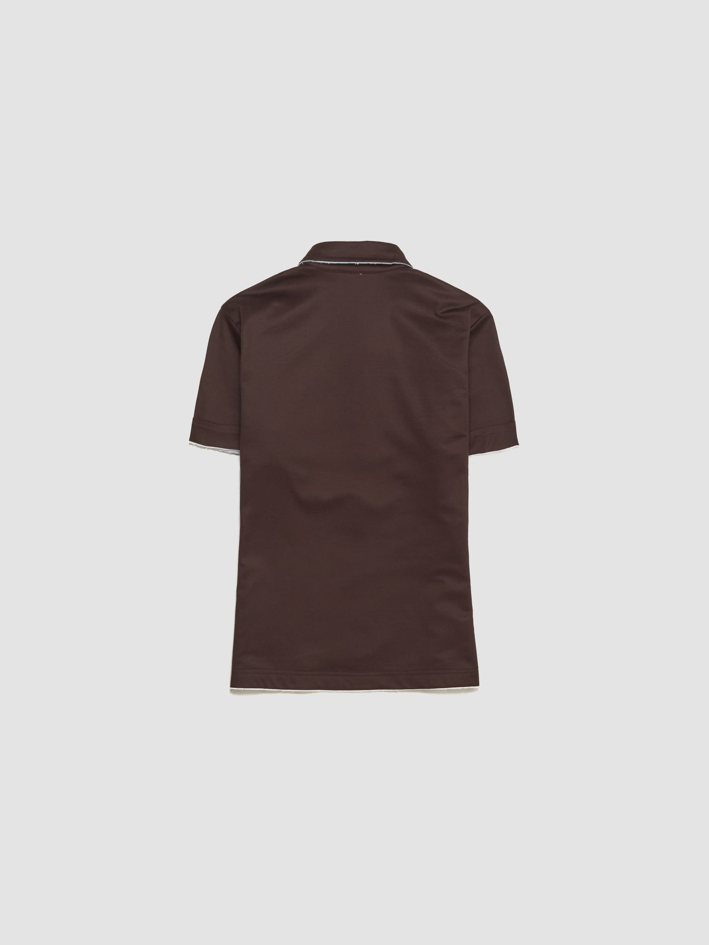 Lisle Cotton Polo Shirt in Ebony
