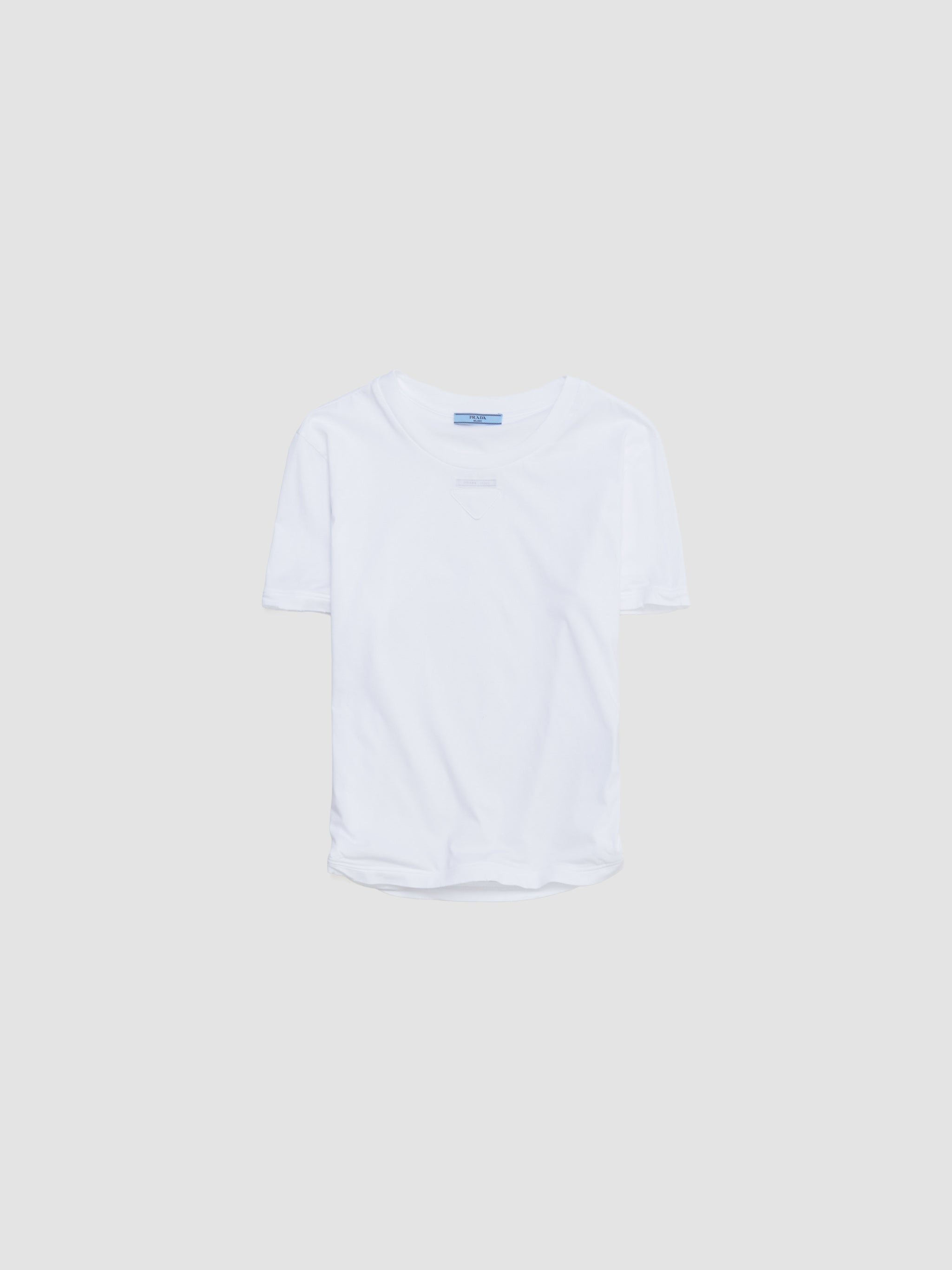 Cotton Jersey T-Shirt in White