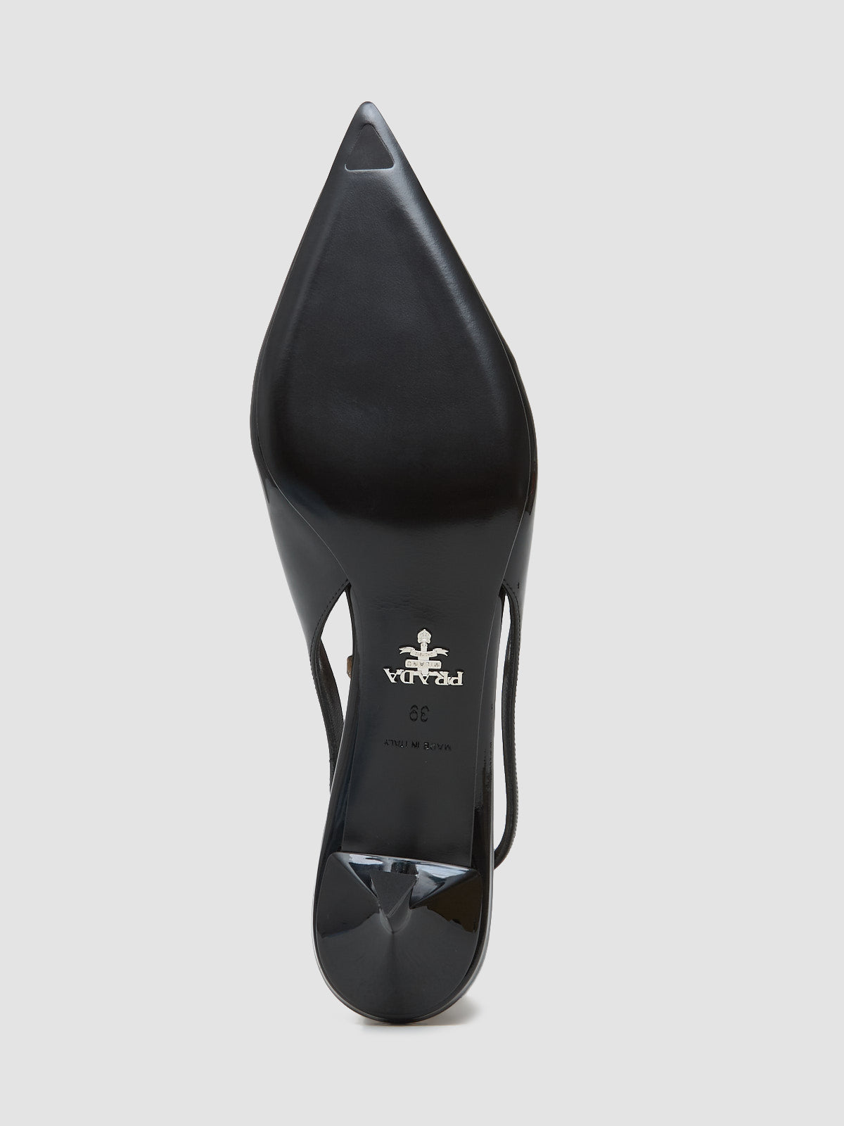 Patent Leather Slingback Pumps in Black