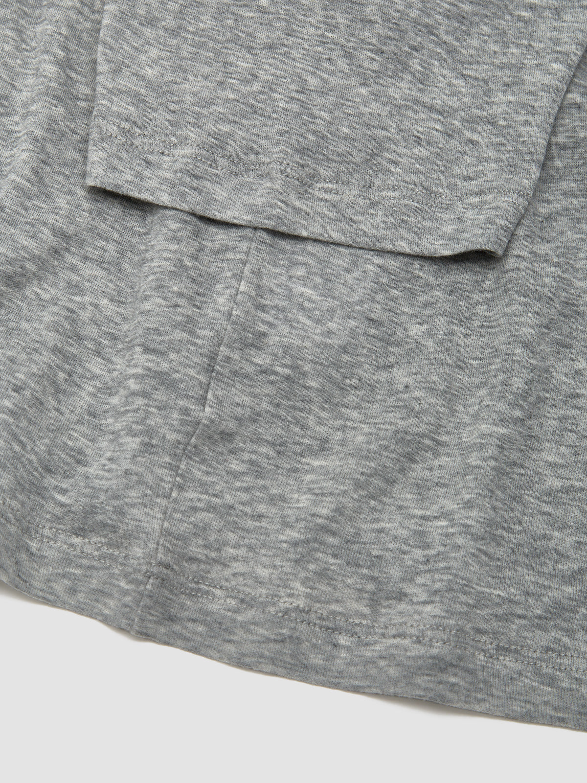 Ribbed Jersey T-Shirt in Grey