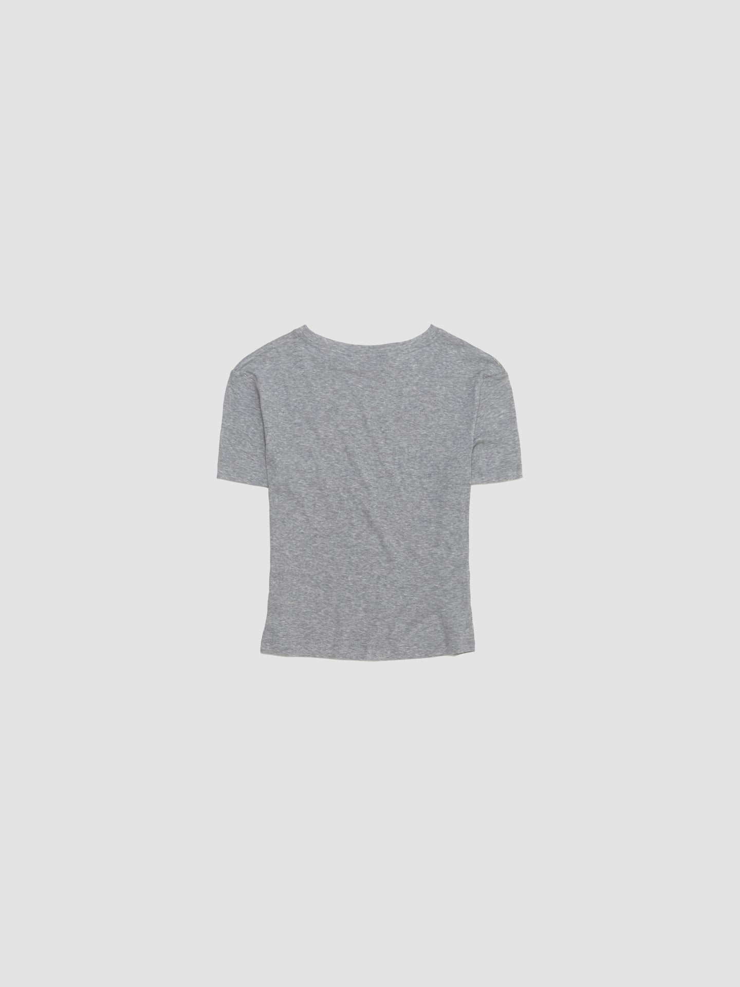 Ribbed Jersey T-Shirt in Grey