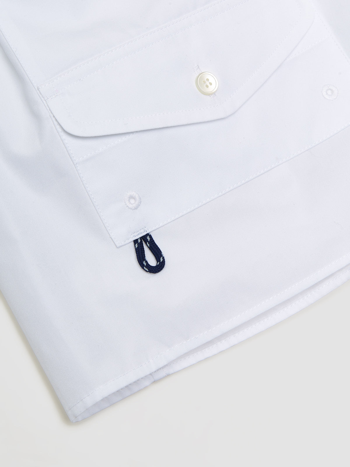 Mini Poplin Skirt in White