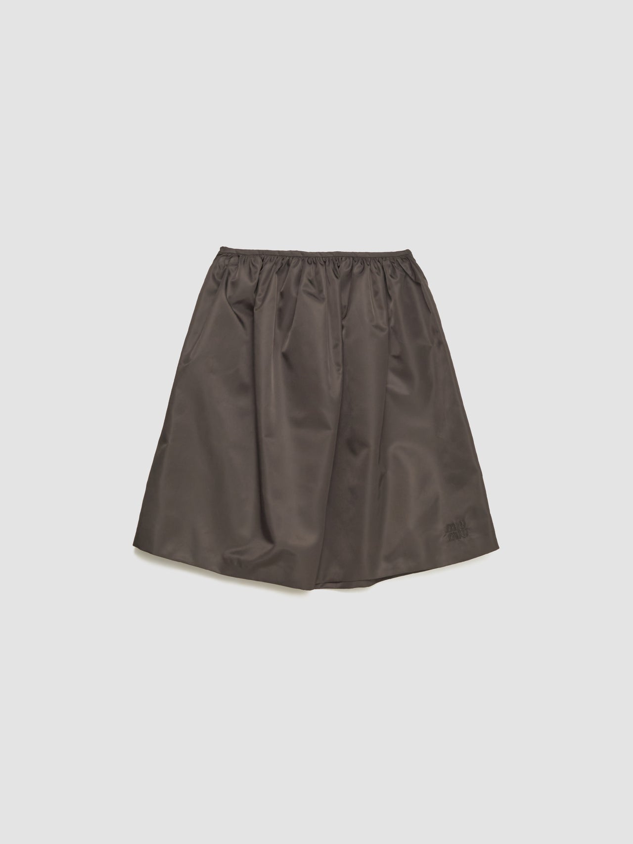 Technical Gauze Skirt in Coffee