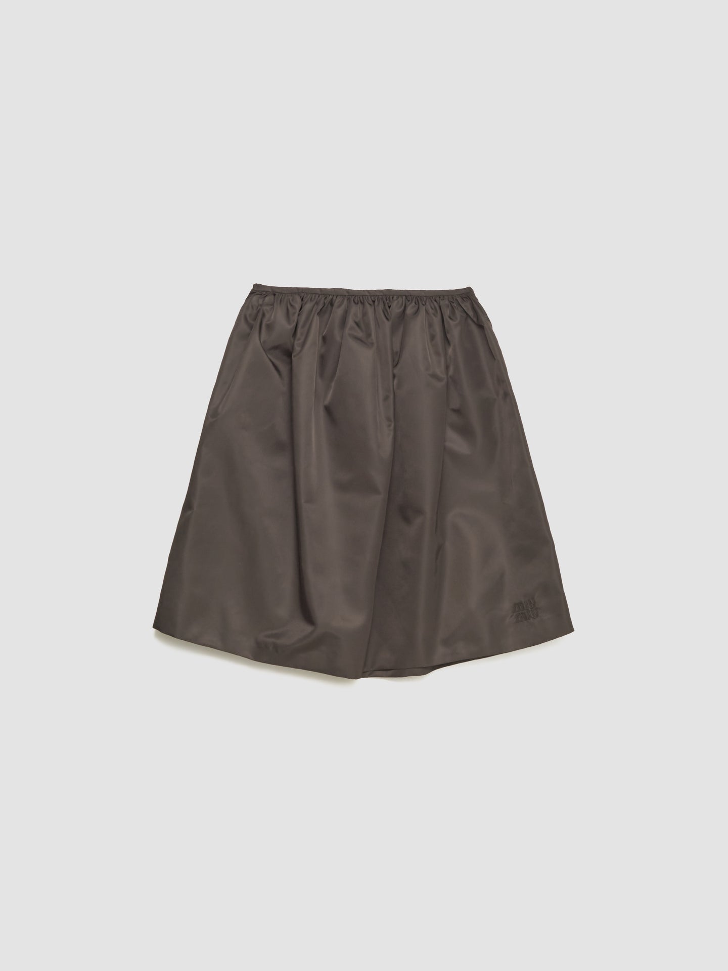Technical Gauze Skirt in Coffee