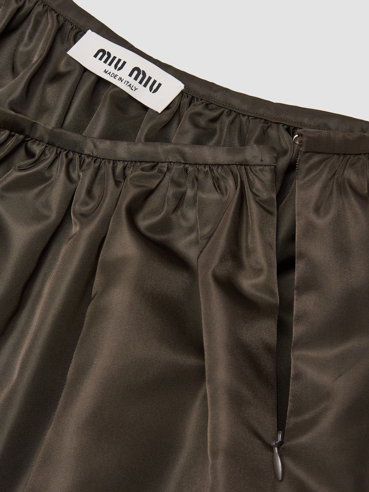 Technical Gauze Skirt in Coffee