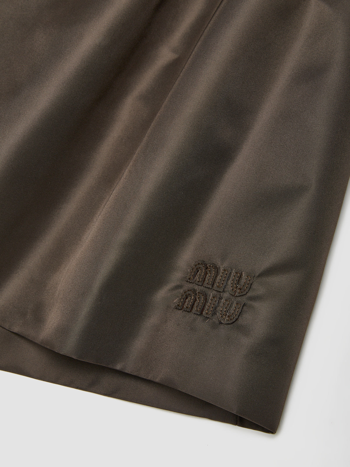 Technical Gauze Skirt in Coffee