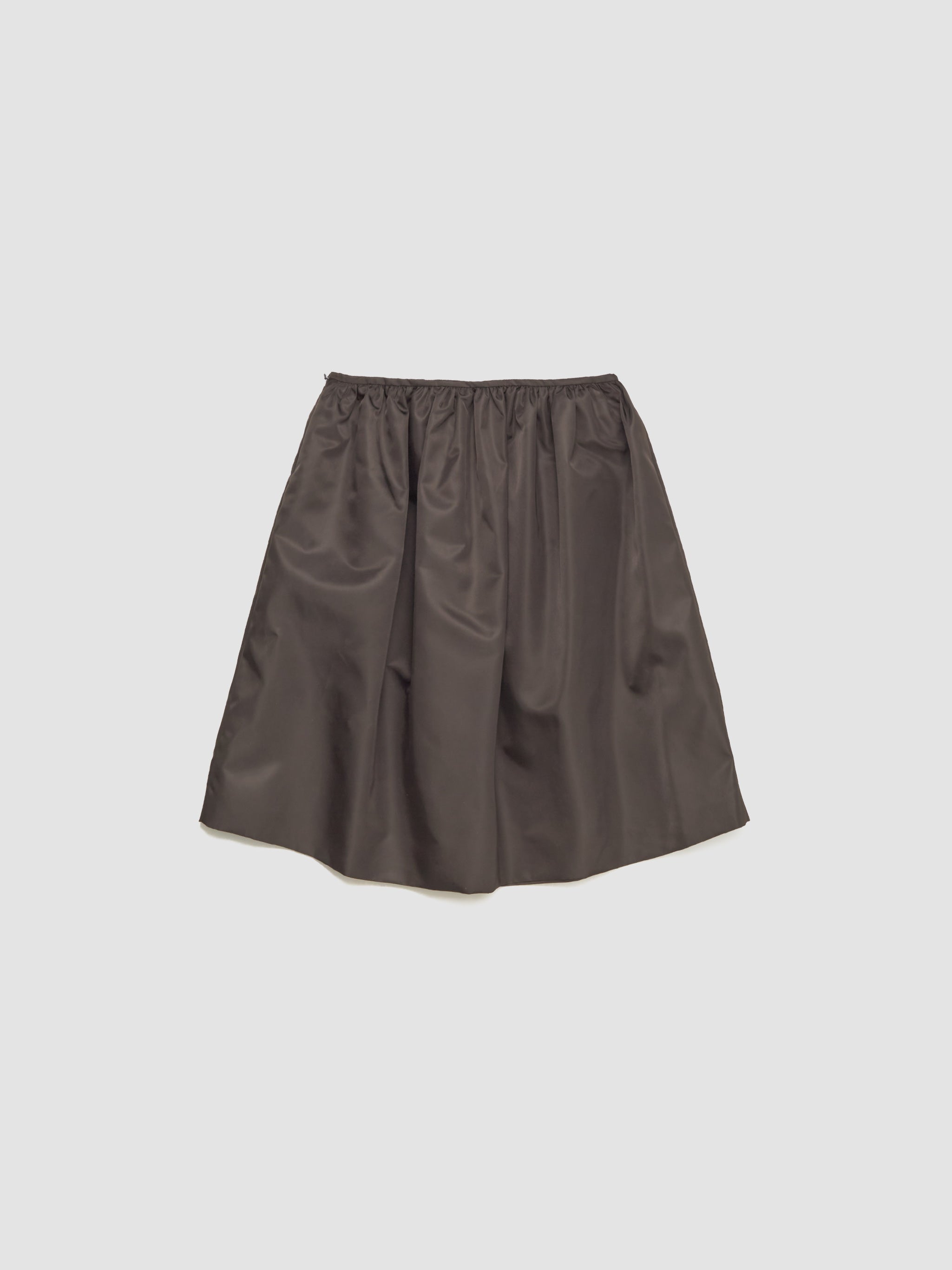 Technical Gauze Skirt in Coffee