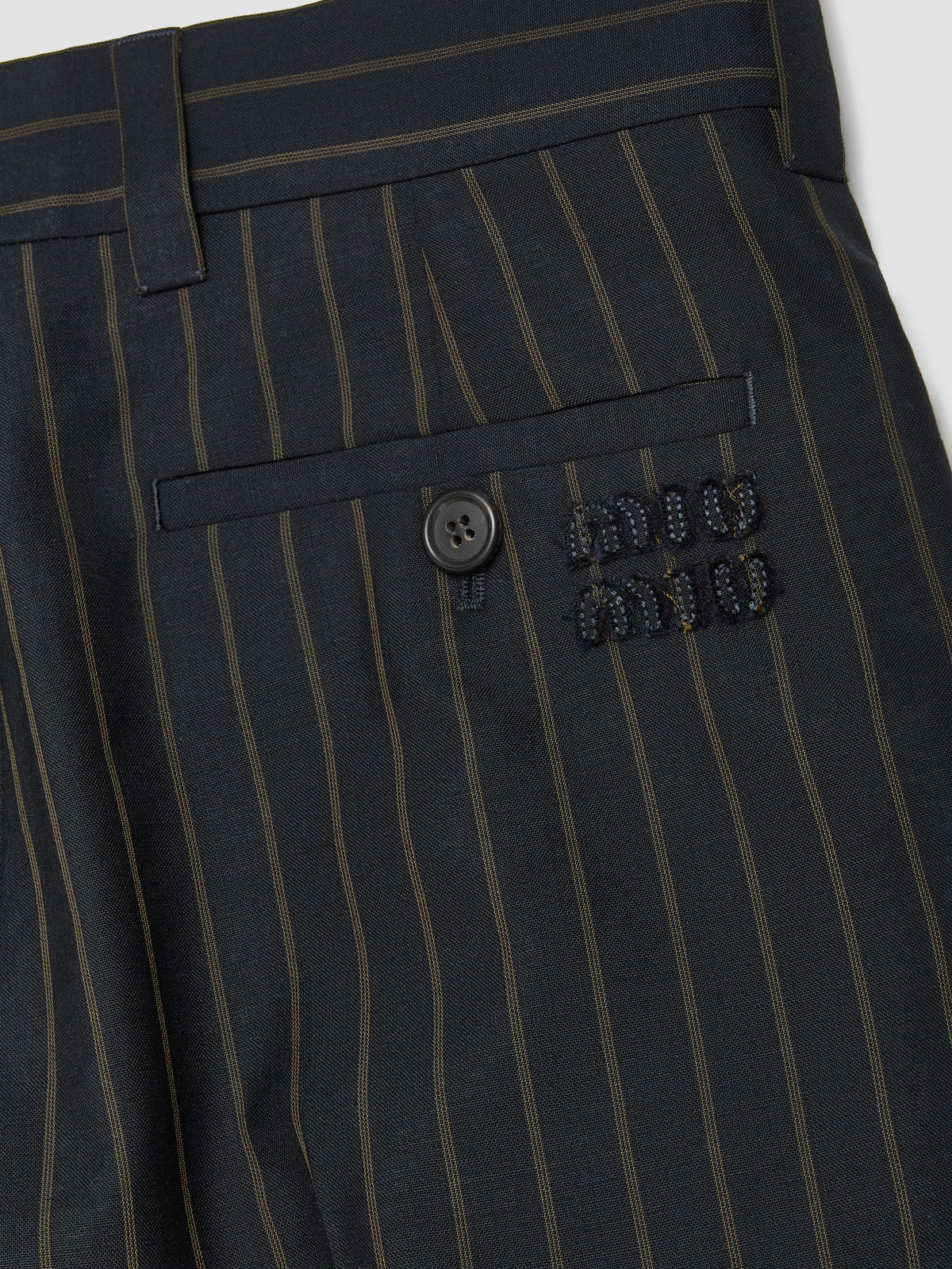 Pinstriped Trousers in Blue