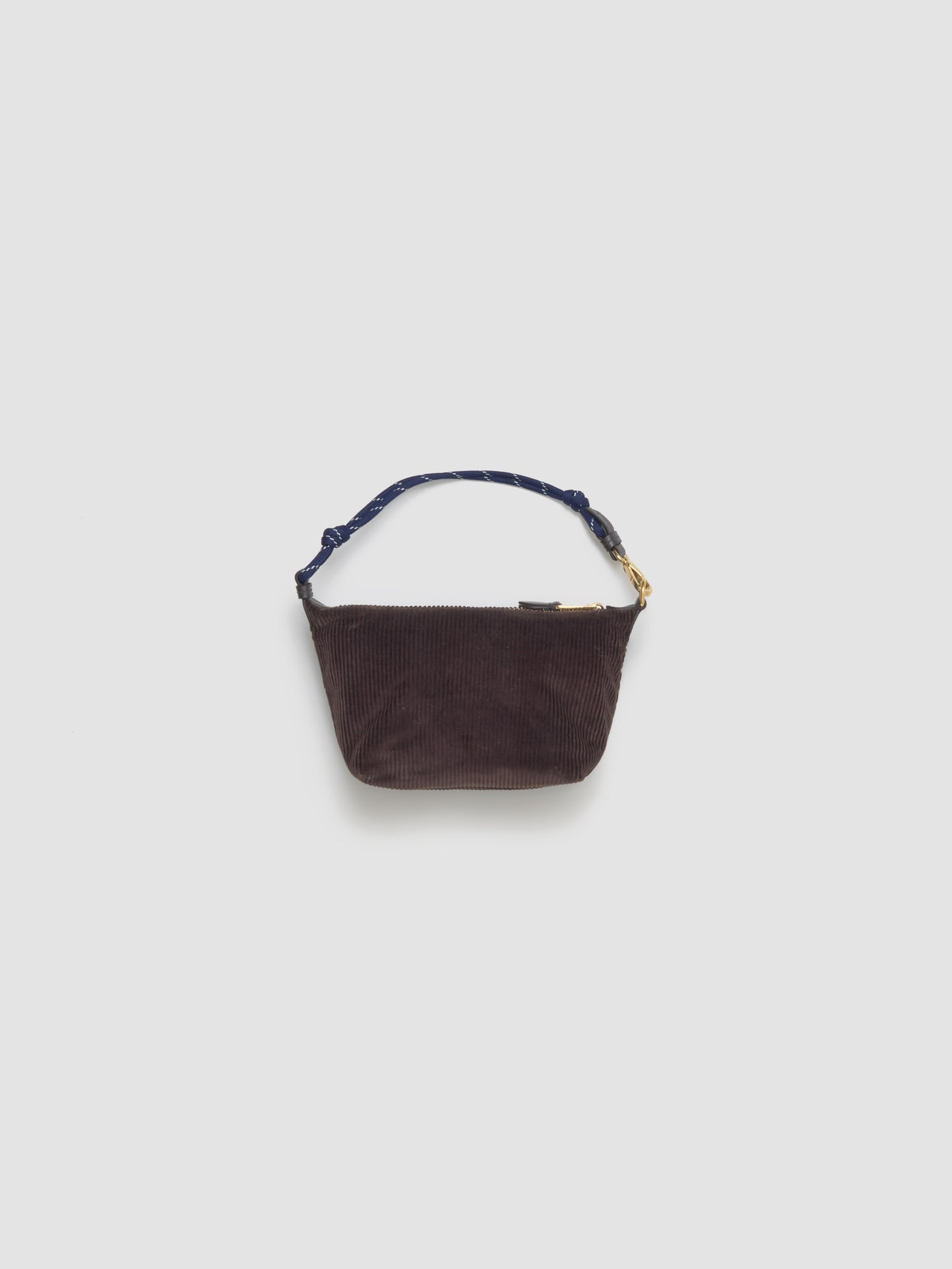 Corduroy Pouch in Ebony & Blue