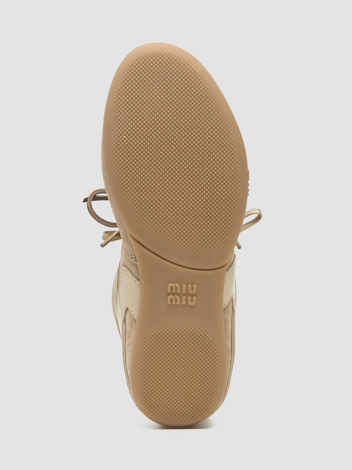 Gymnasium Suede and Shearling Sneaker in Desert