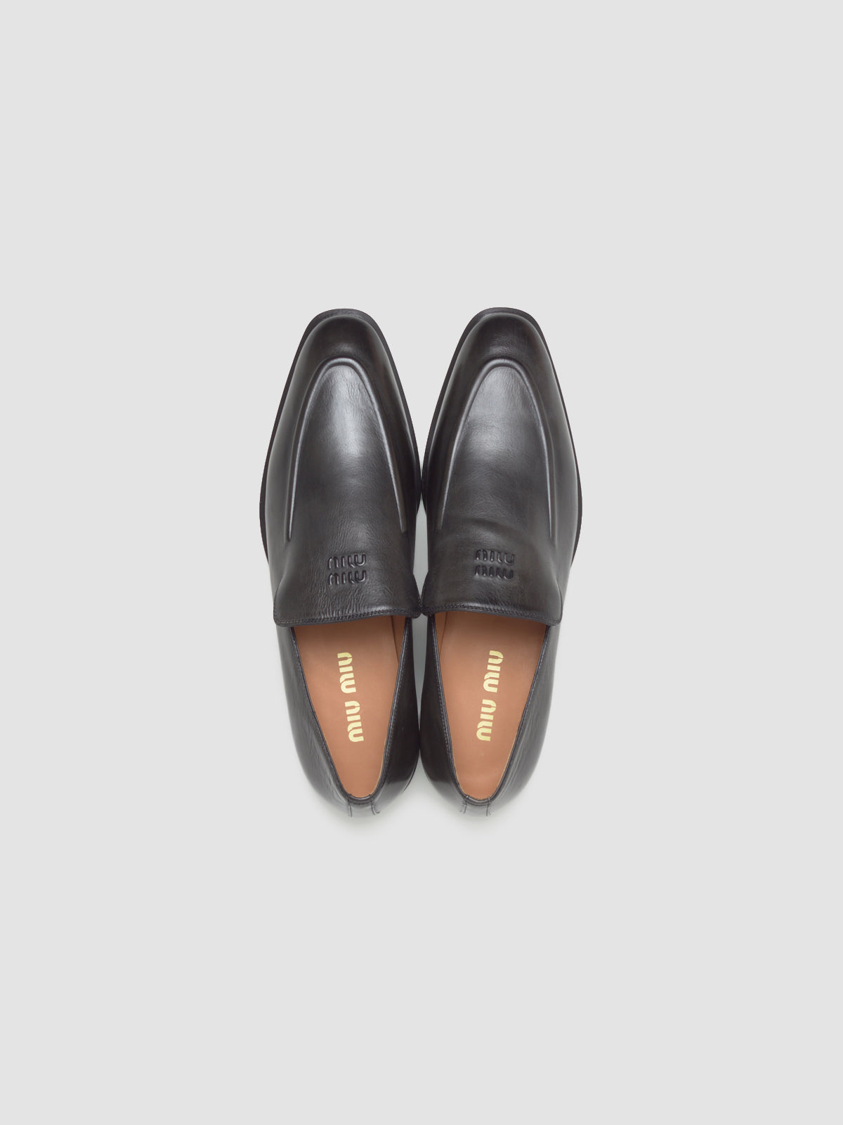 Leather Loafers in Black