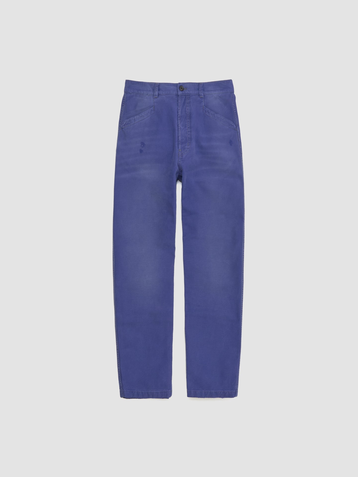 Cotton Twill Trousers in Indigo