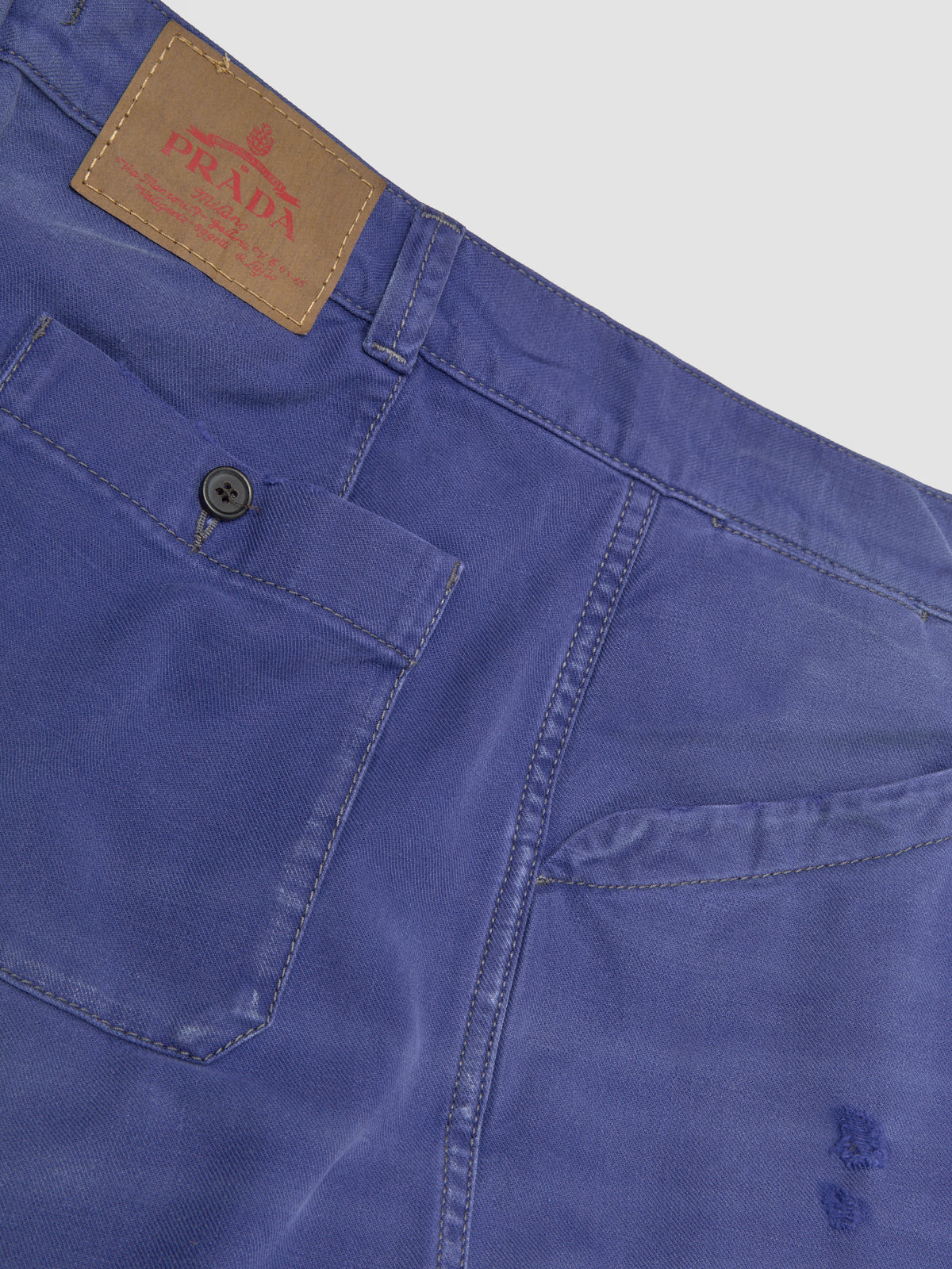 Cotton Twill Trousers in Indigo
