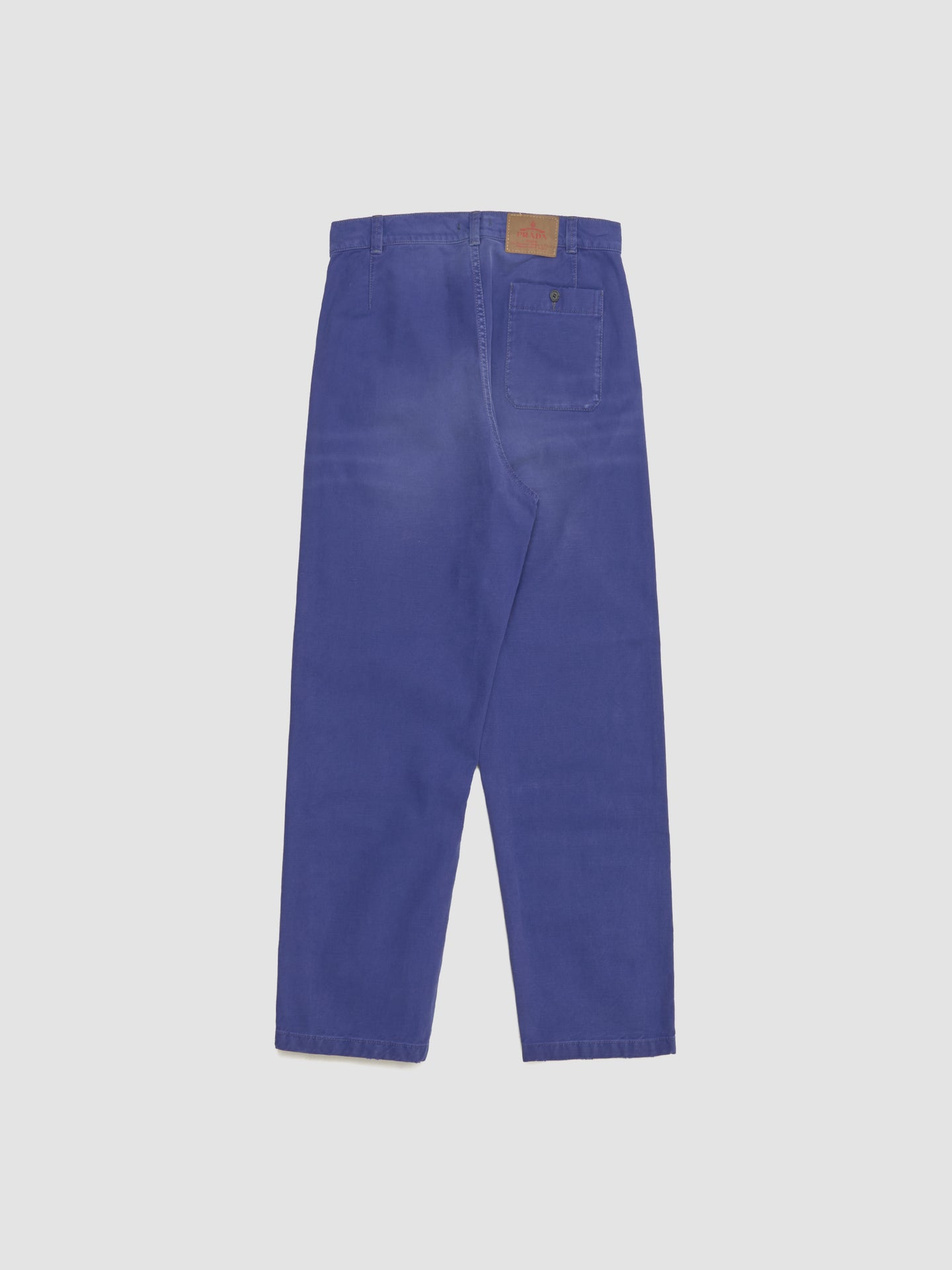 Cotton Twill Trousers in Indigo