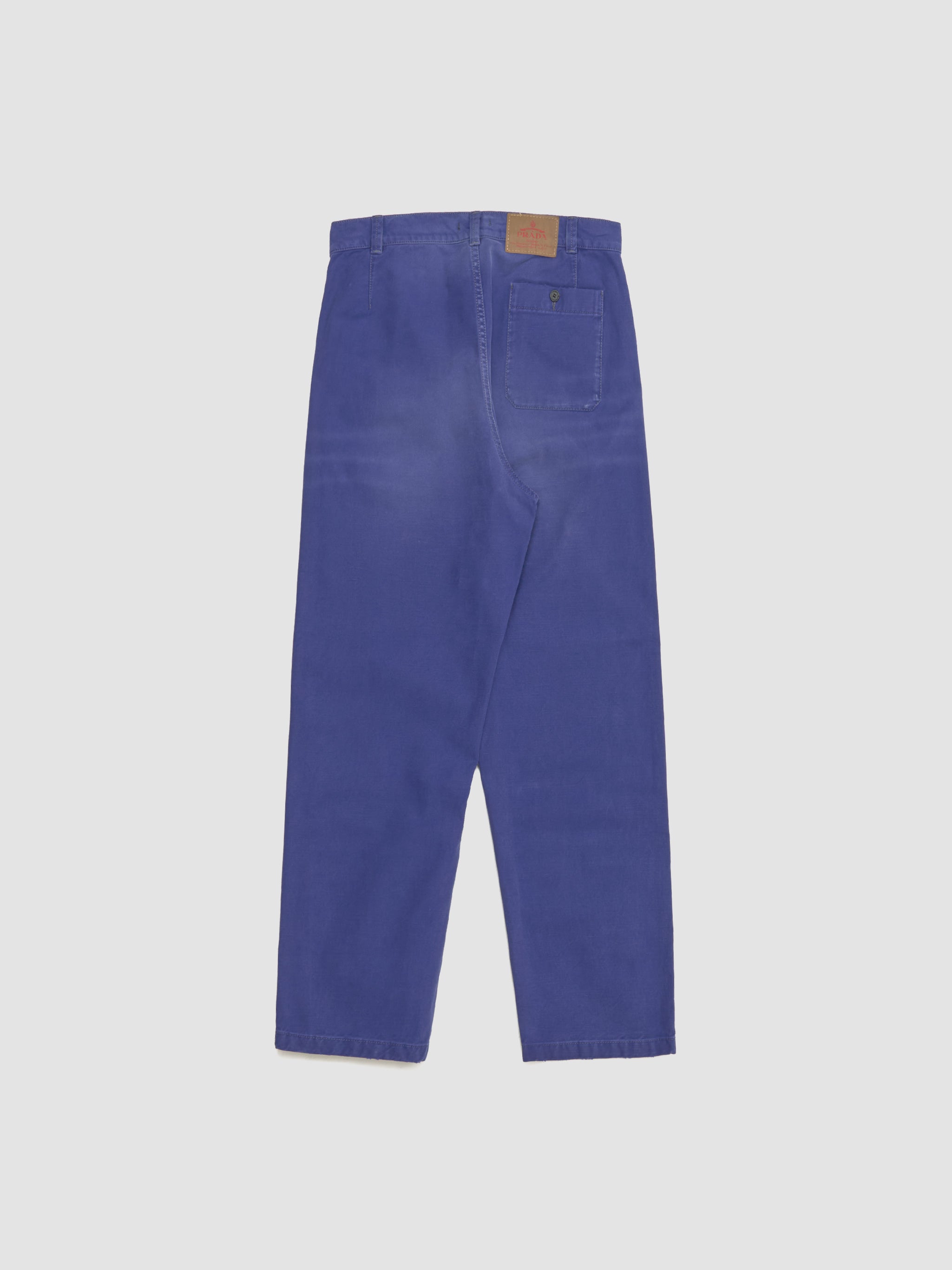 Cotton Twill Trousers in Indigo