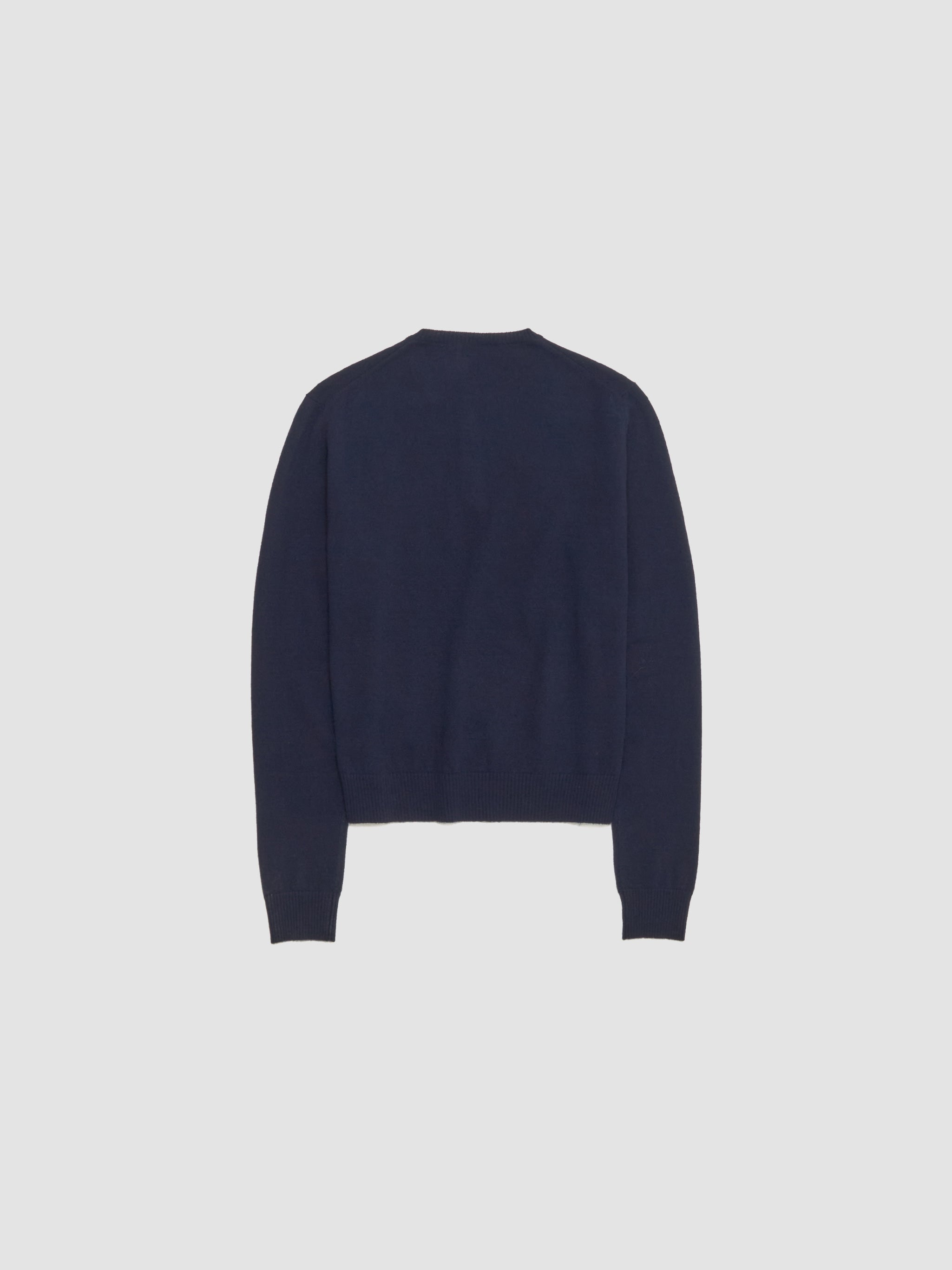 Cashmere Buttoned Pullover in Blue