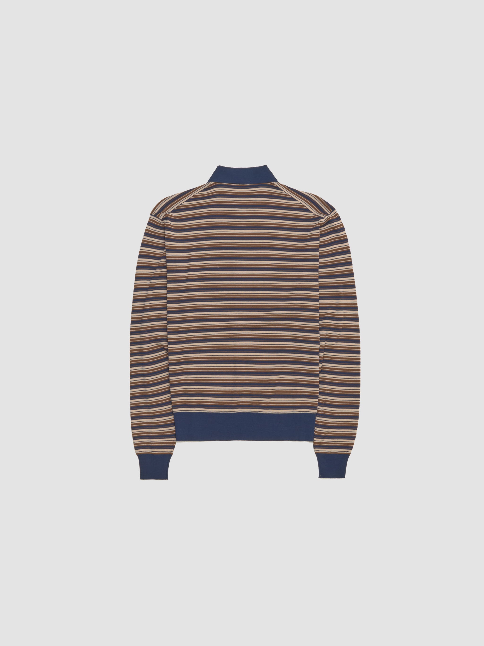 Wool Polo Shirt in Albino