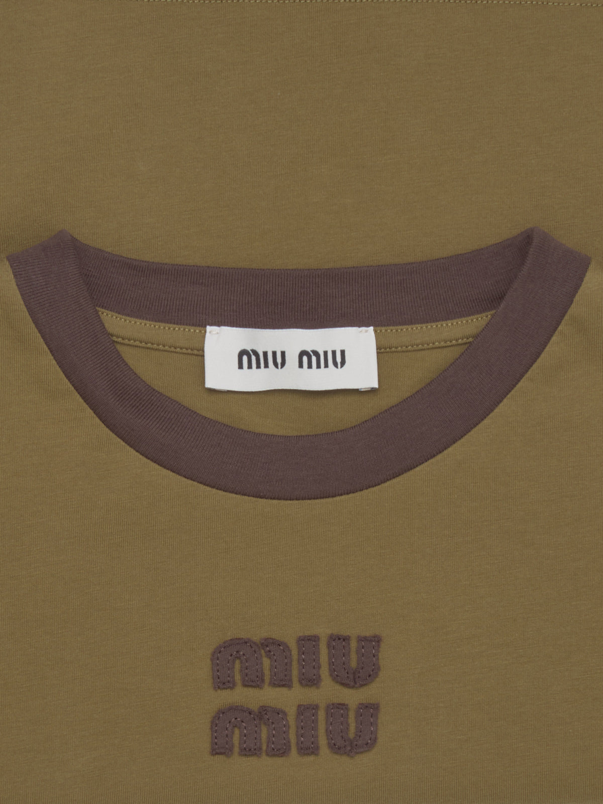 Cotton Jersey T-Shirt in Camo & Cacao