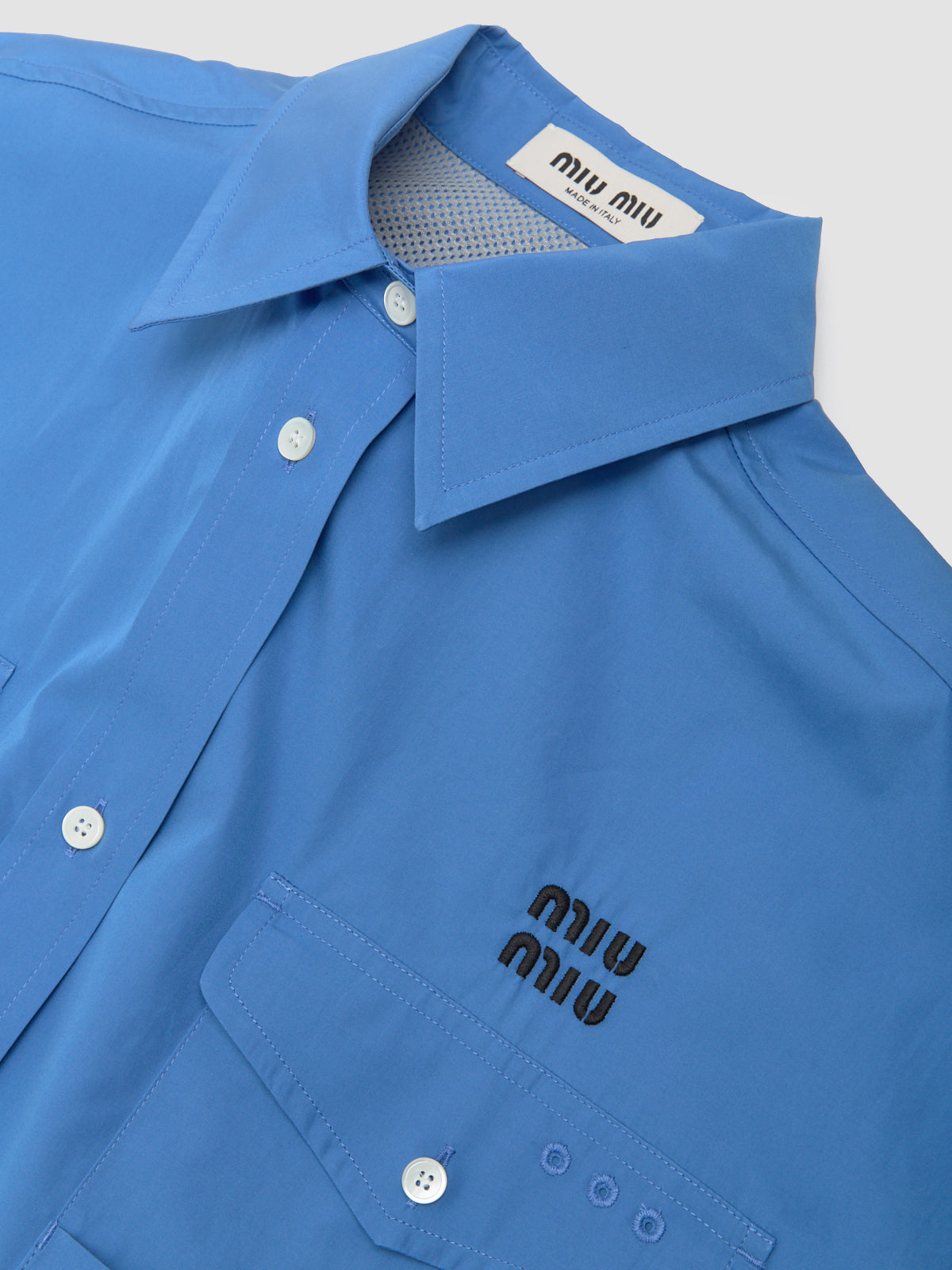 Poplin Shirt in Lavender Blue