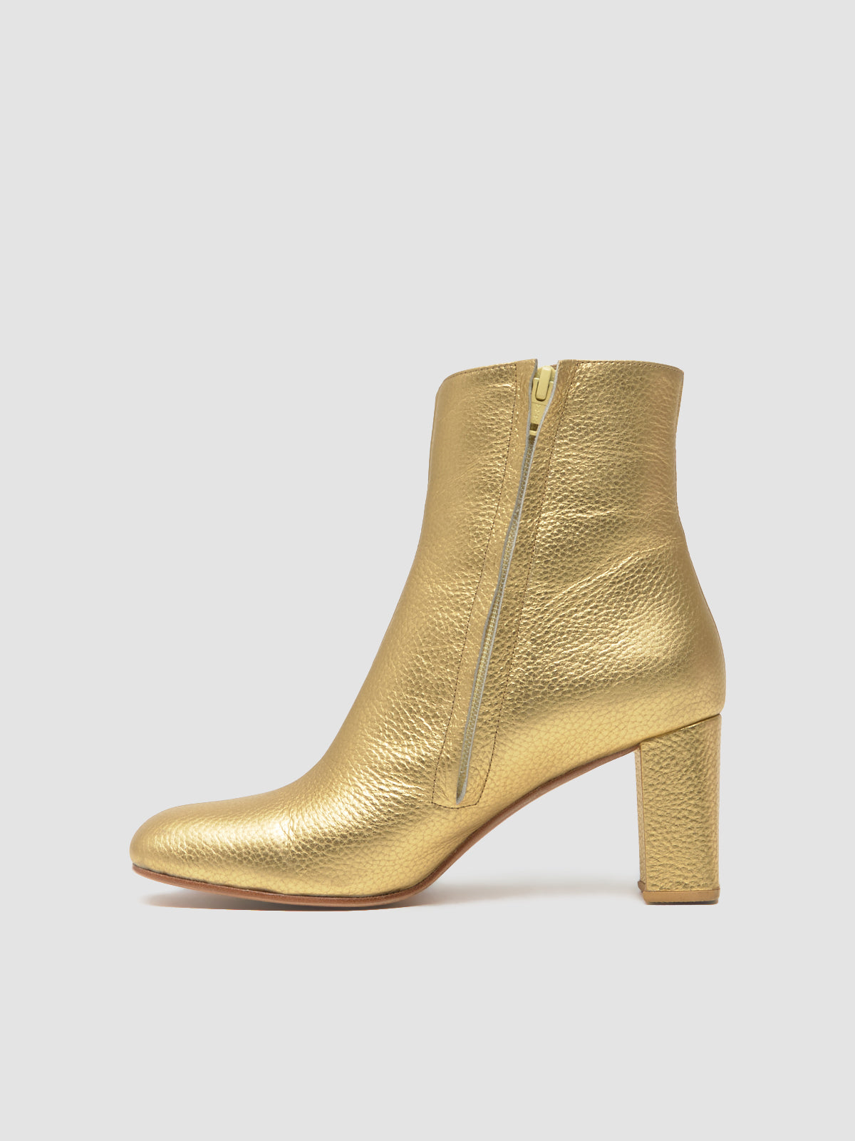 Agnes Boot in Gold Texture Metallic
