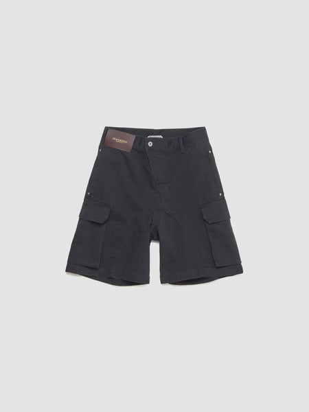 JW Anderson - Twisted Patch Pocket Shorts in Black - SR0129 – Voo