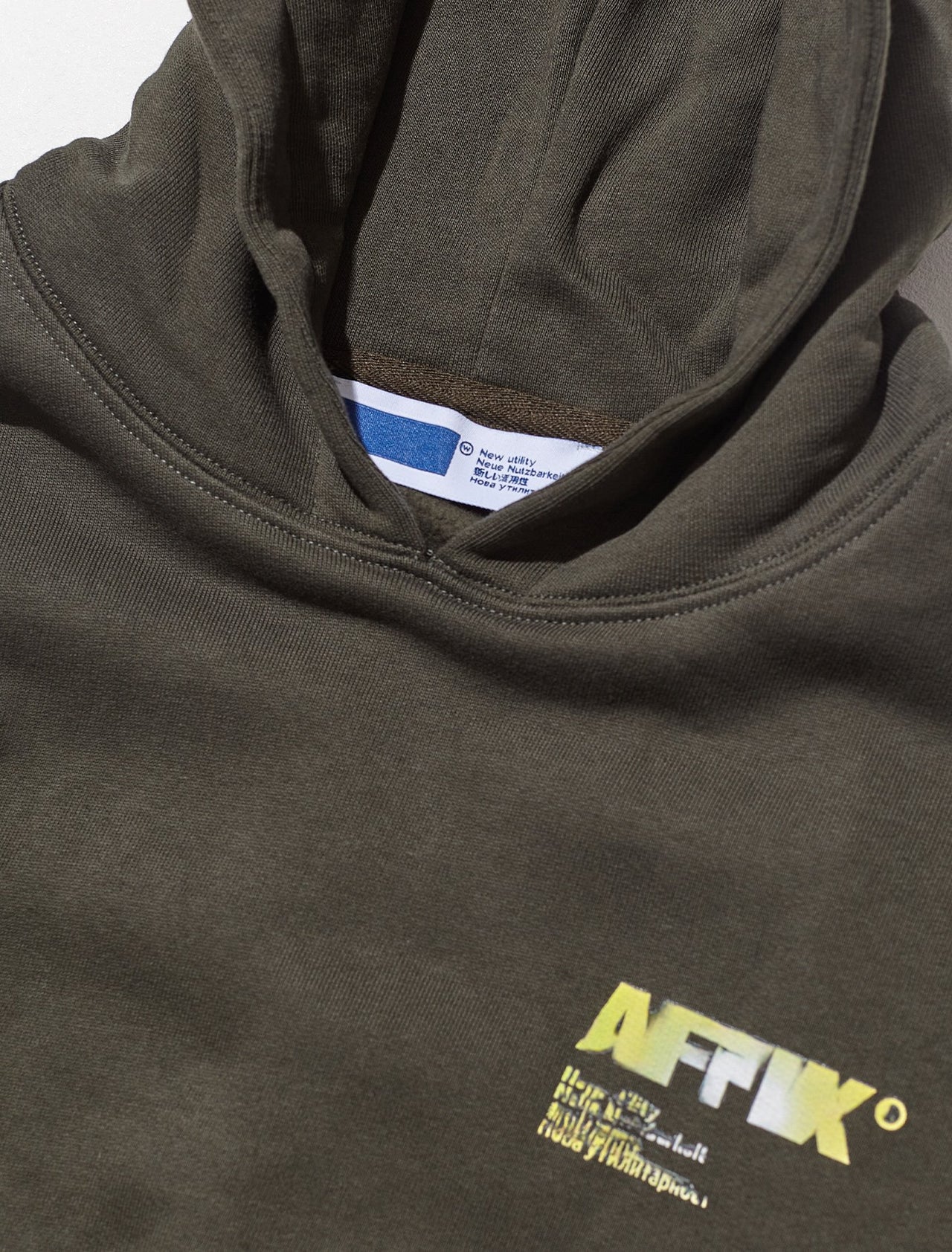 A.I. Standardised Logo Hoodie in Rosin Green