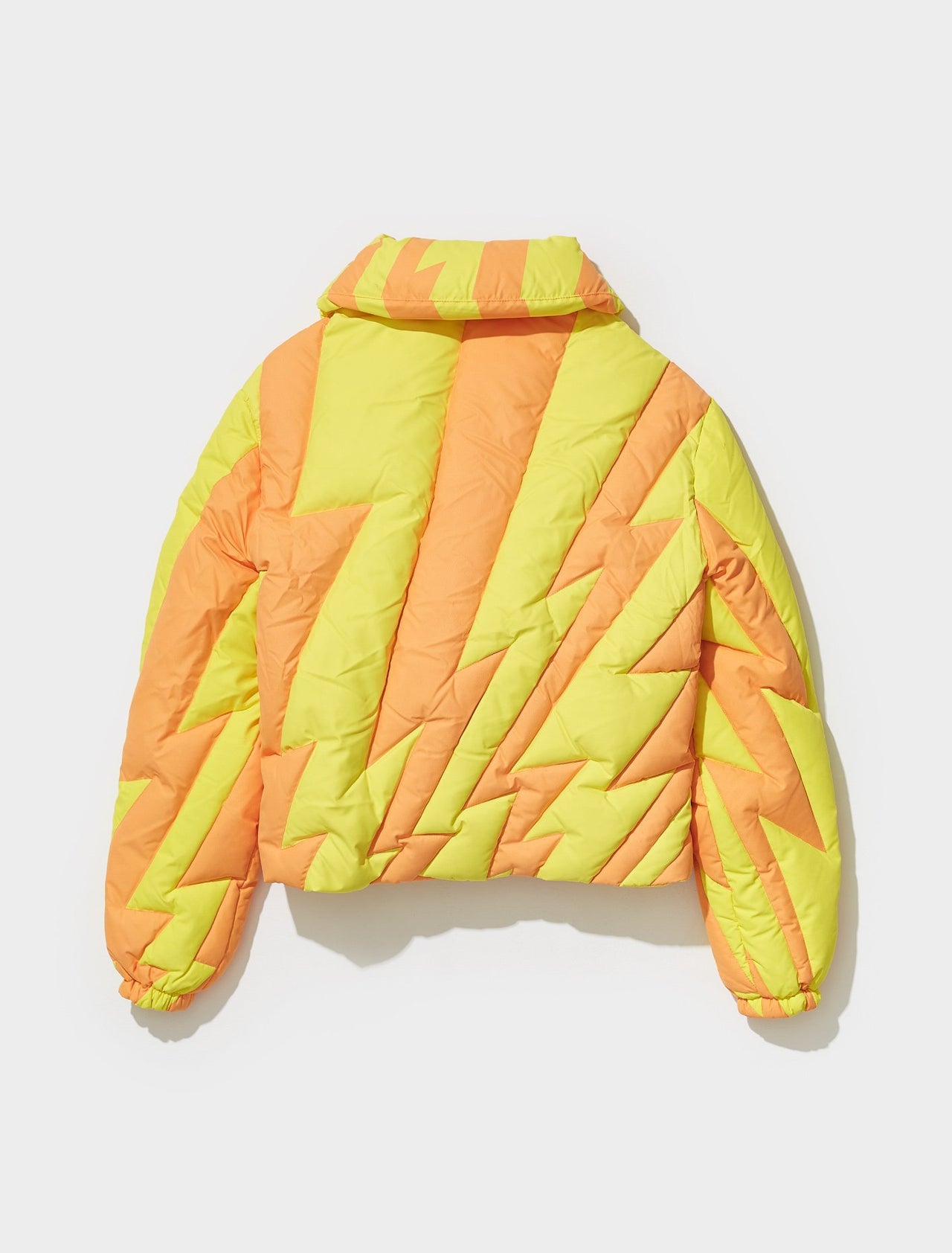 Lightning Puffer Jacket in Orange