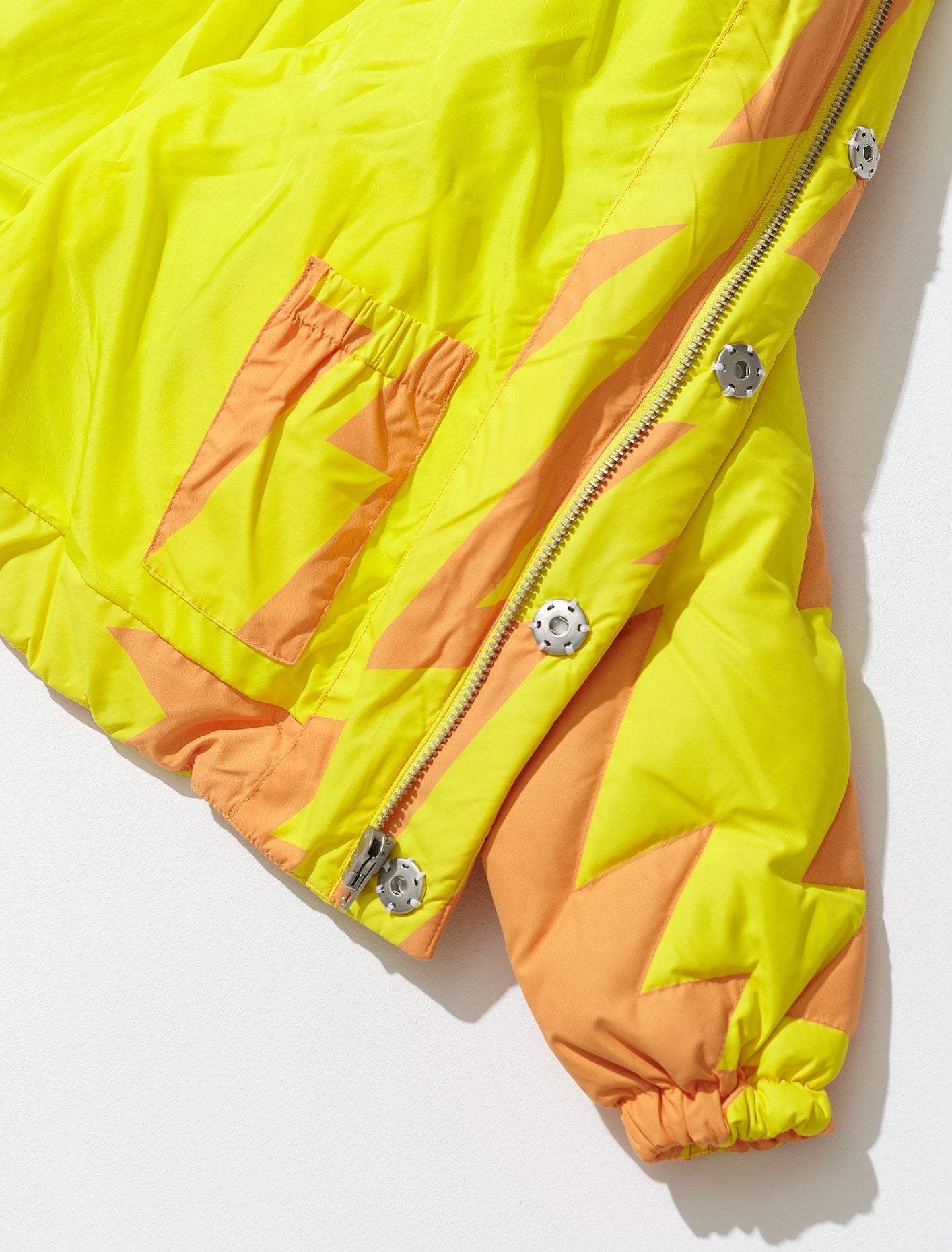 Lightning Puffer Jacket in Orange