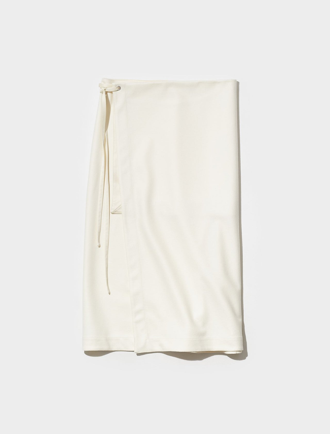 Jersey Wrap Skirt in Milk